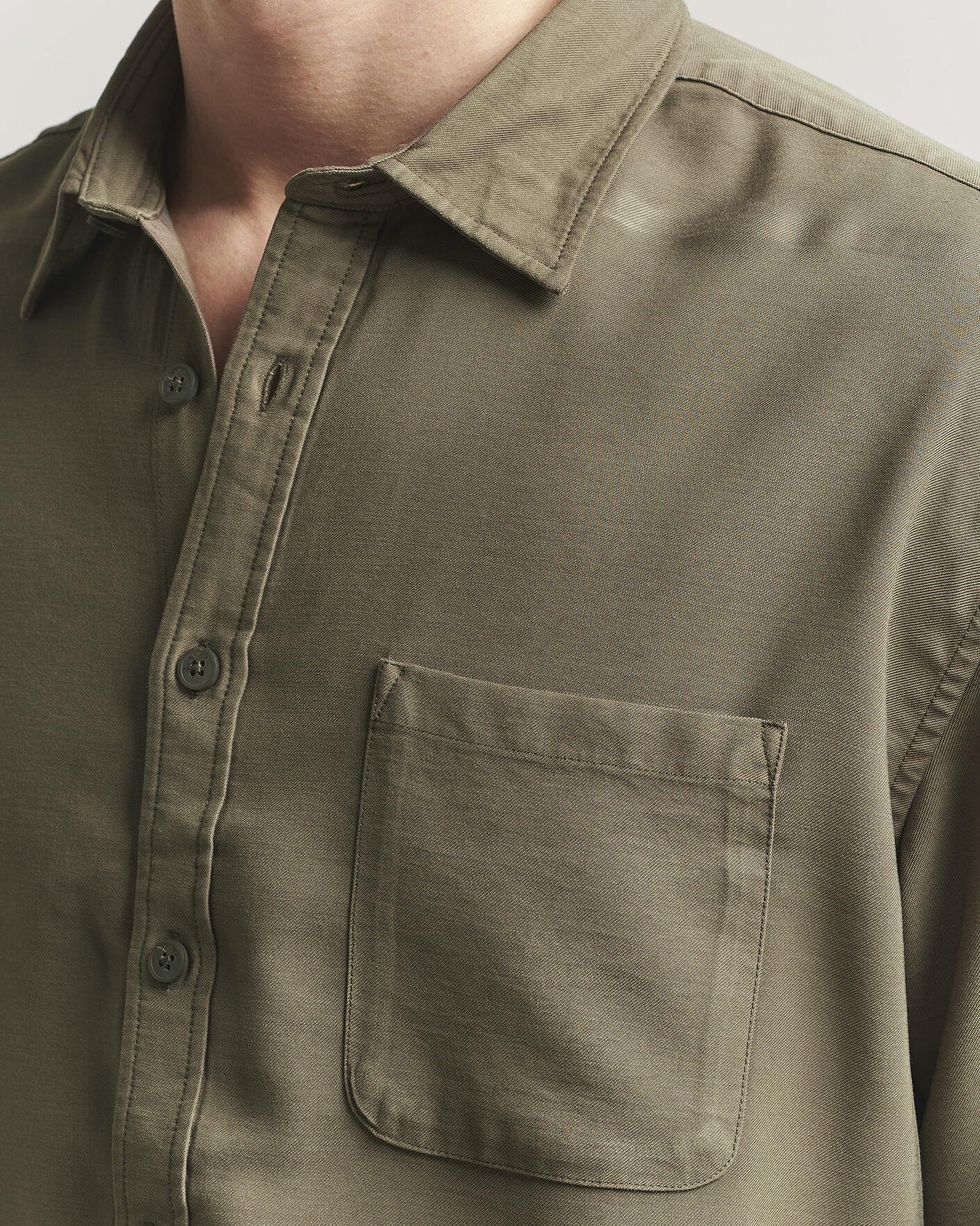 Herr | Skjortor | NN07 | Deon Tencel Shirt Capers Green