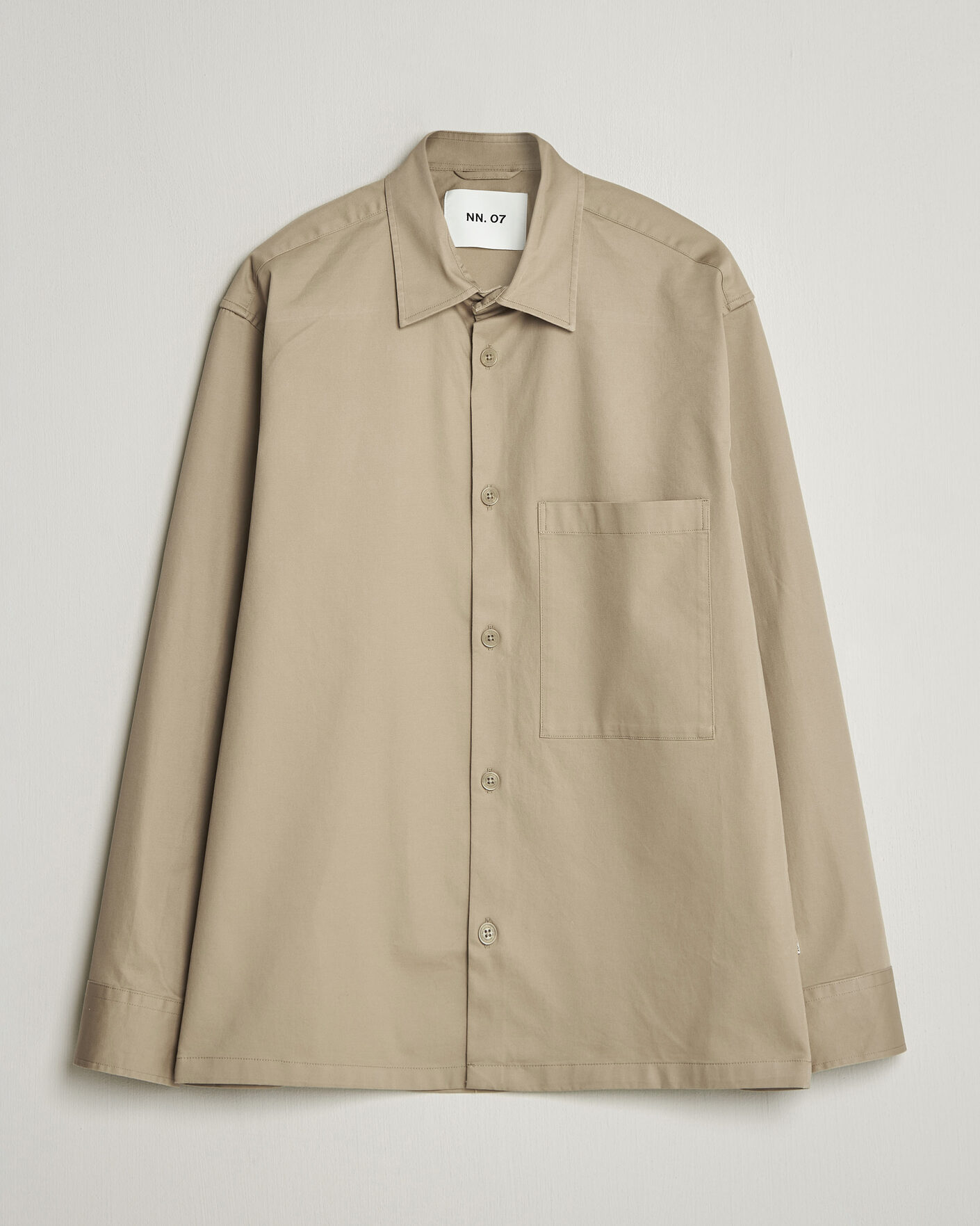 Herr | Skjortor | NN07 | Freddy Cotton Overshirt Desert Khaki