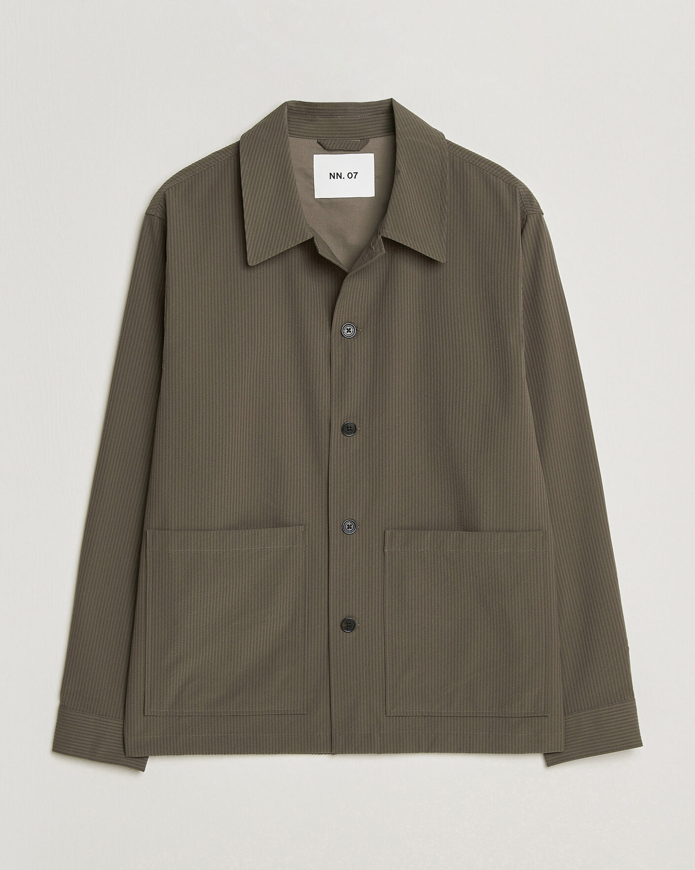 Herr | Skjortor | NN07 | Blaze Seersucker Overshirt Mable Husk
