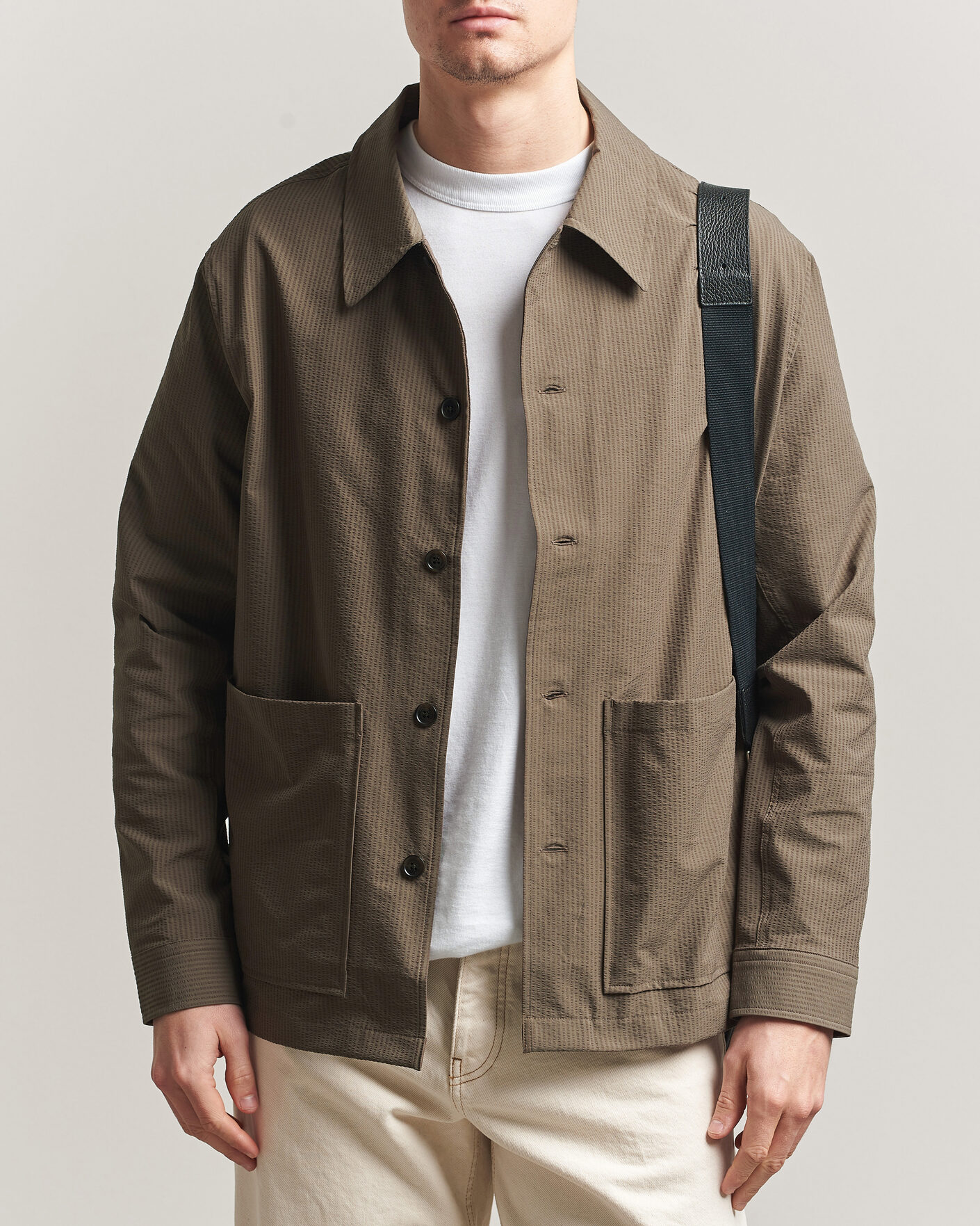 Herr | Skjortor | NN07 | Blaze Seersucker Overshirt Mable Husk