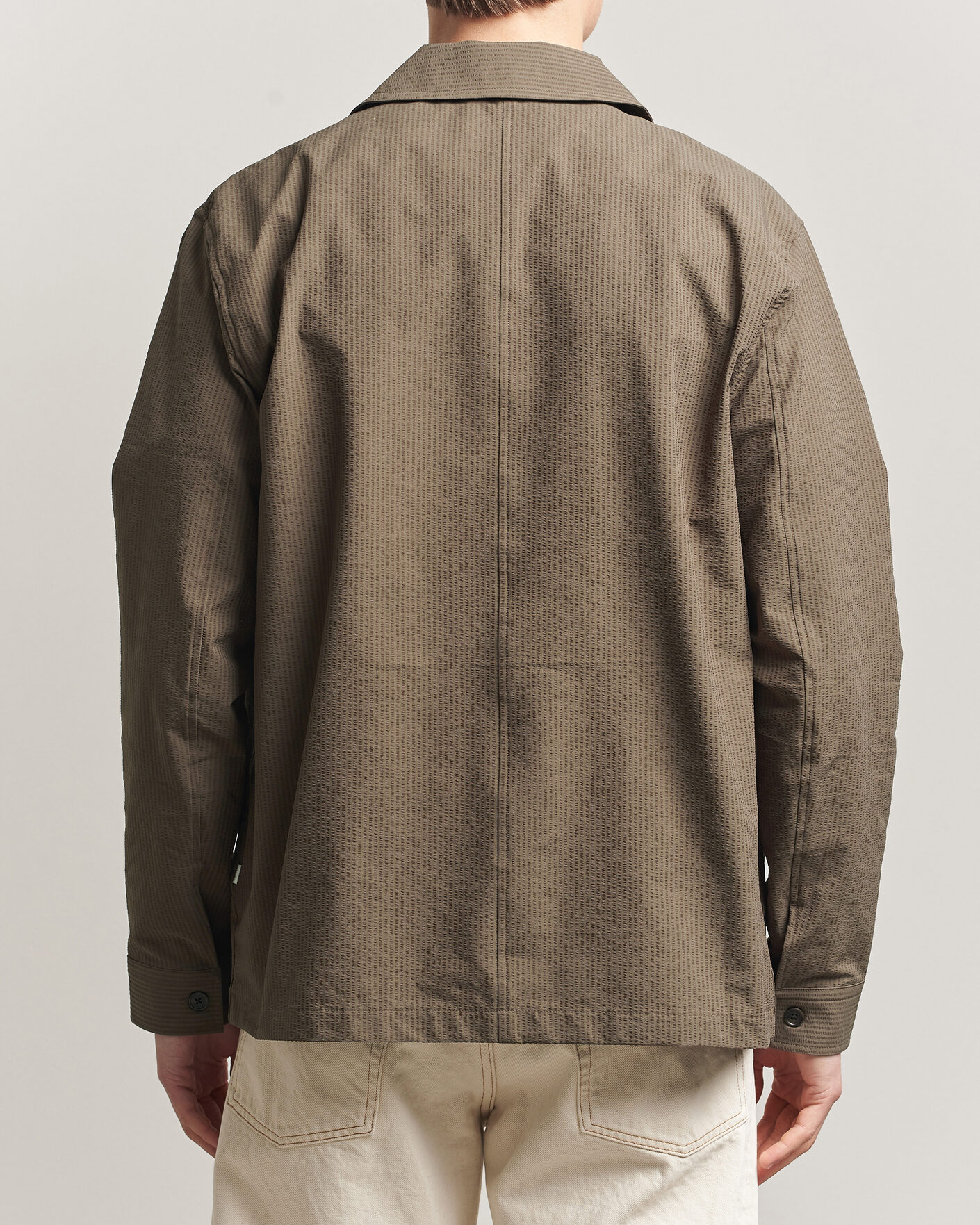 Herr | Skjortor | NN07 | Blaze Seersucker Overshirt Mable Husk