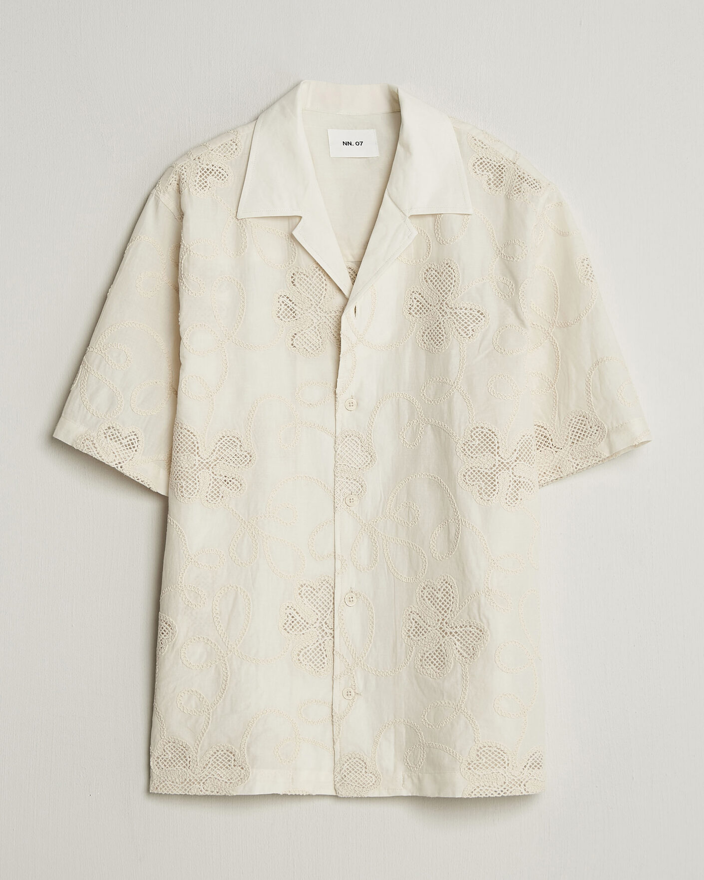 Herr | Skjortor | NN07 | Ben Flower Shirt Ivory