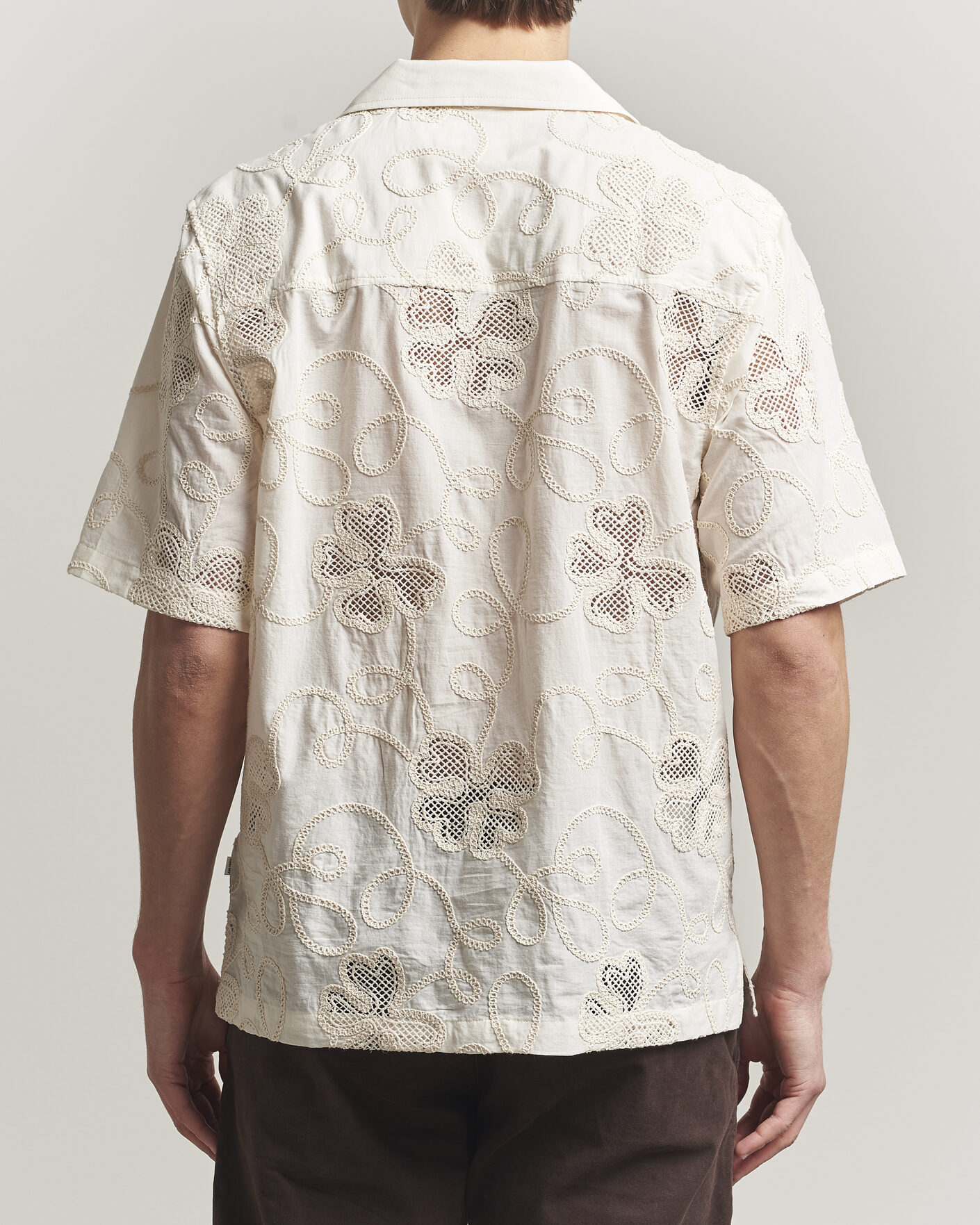 Herr | Skjortor | NN07 | Ben Flower Shirt Ivory