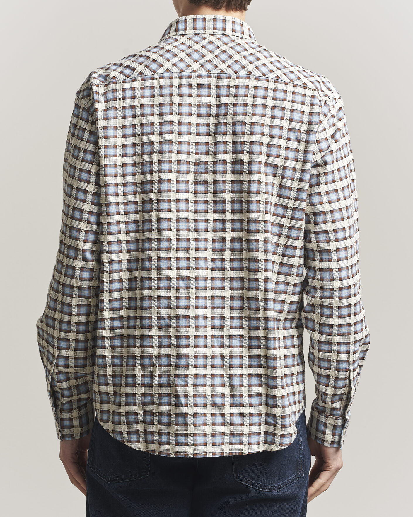 Herr | Skjortor | NN07 | Deon Checked Shirt Blue