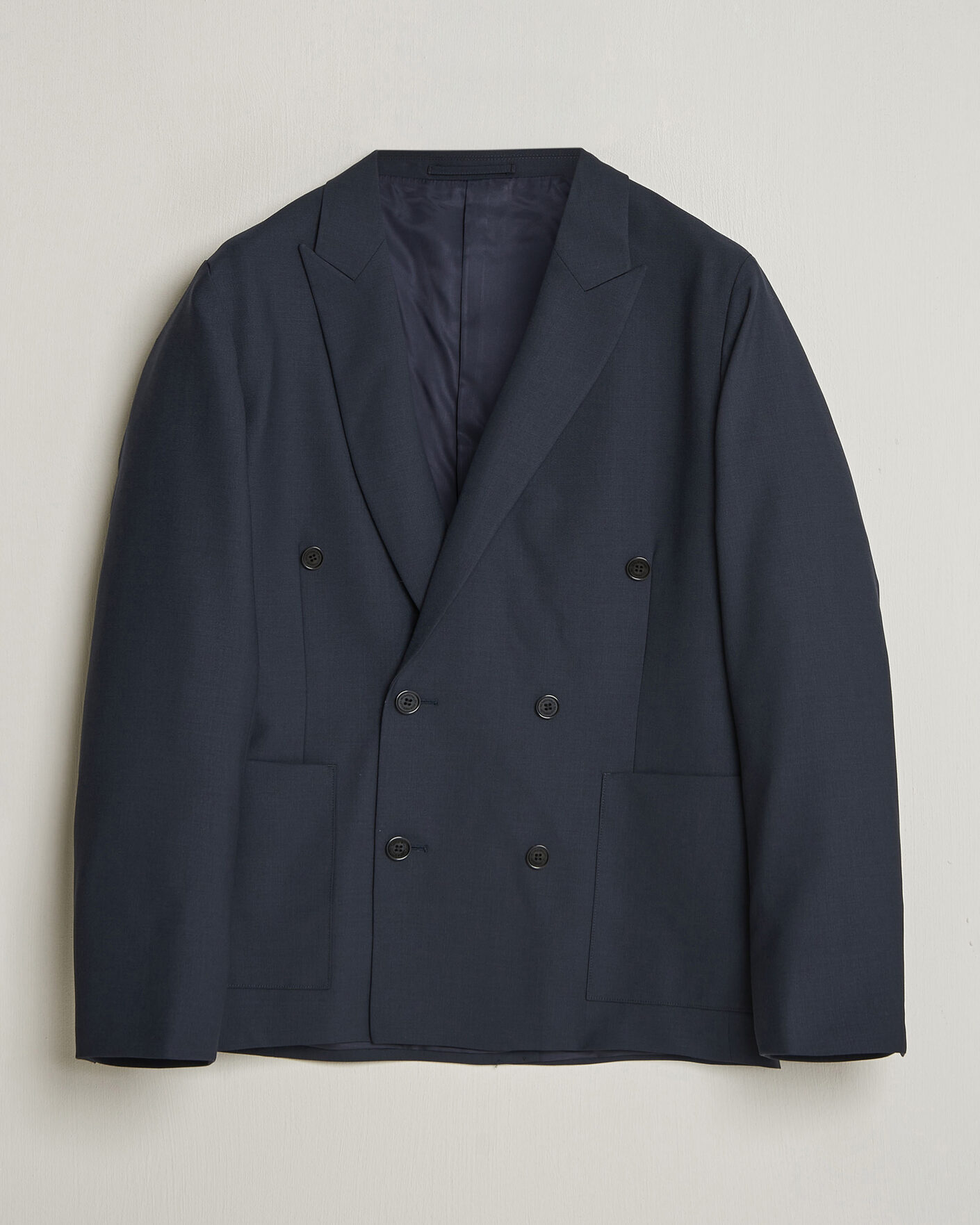Herr | Kavajer | NN07 | Jordin Summer Wool Double Breasted Blazer Deep Navy