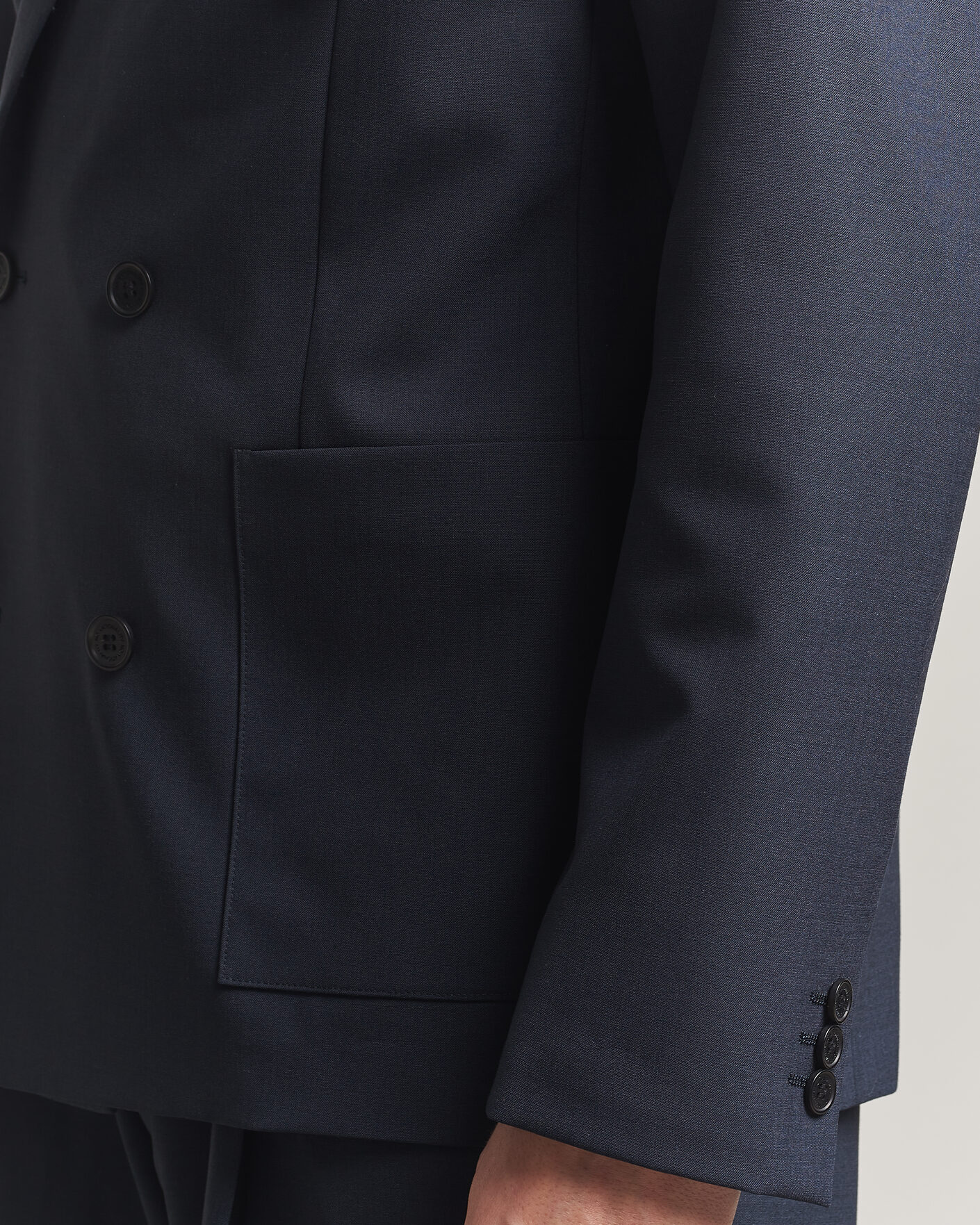 Herr | Kavajer | NN07 | Jordin Summer Wool Double Breasted Blazer Deep Navy