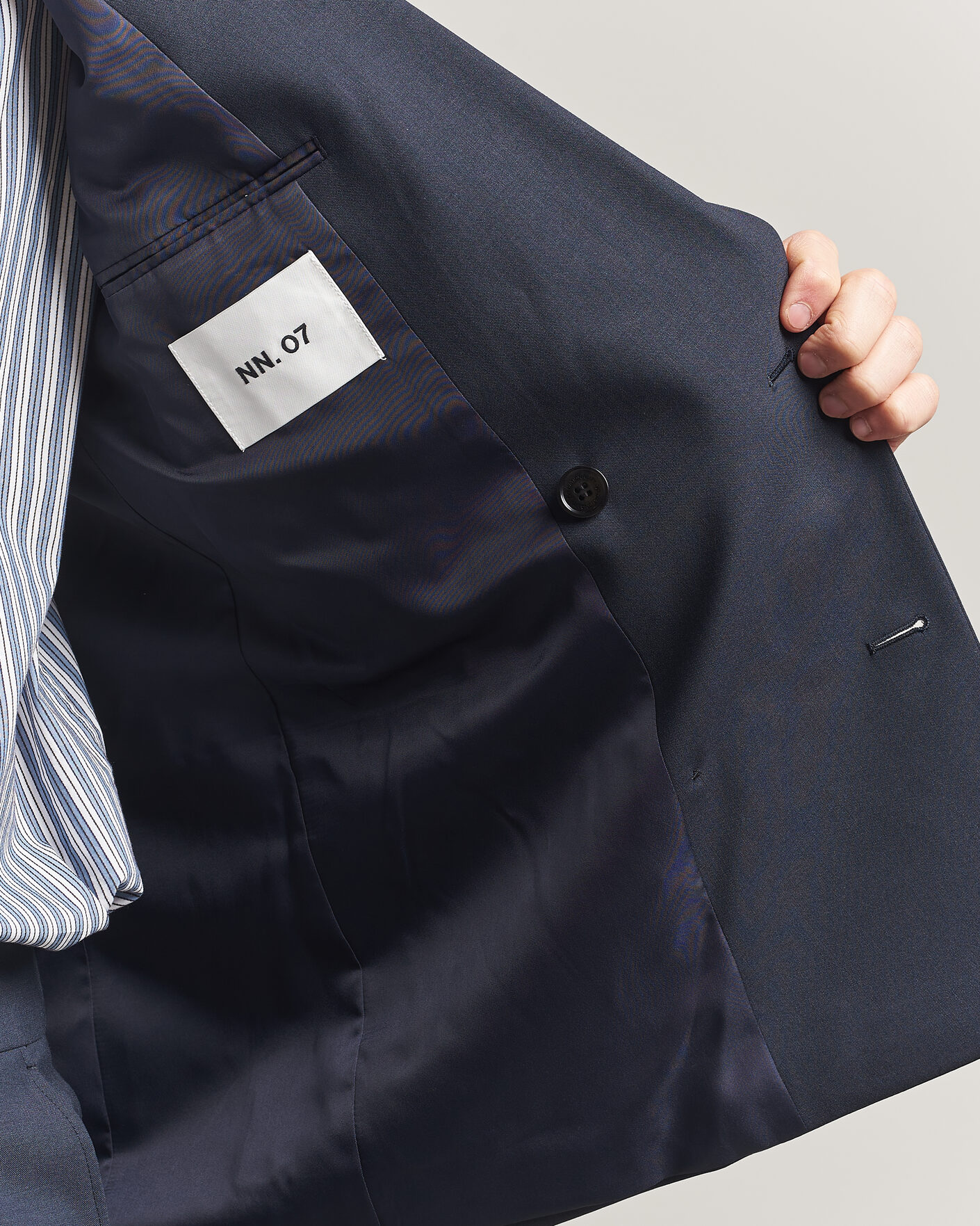 Herr | Kavajer | NN07 | Jordin Summer Wool Double Breasted Blazer Deep Navy