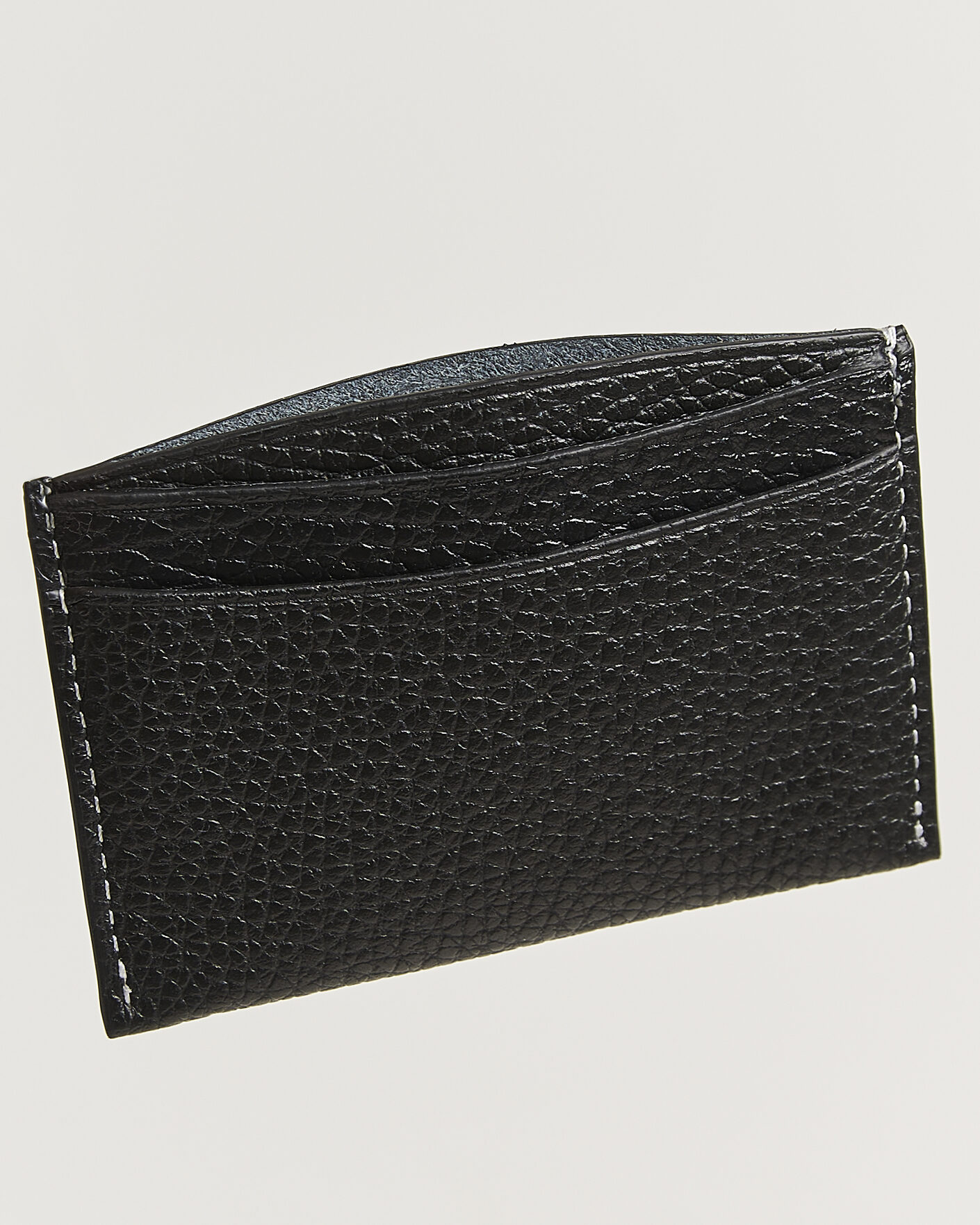 Herr | Plånböcker | NN07 | Grained Leather Card Holder Black