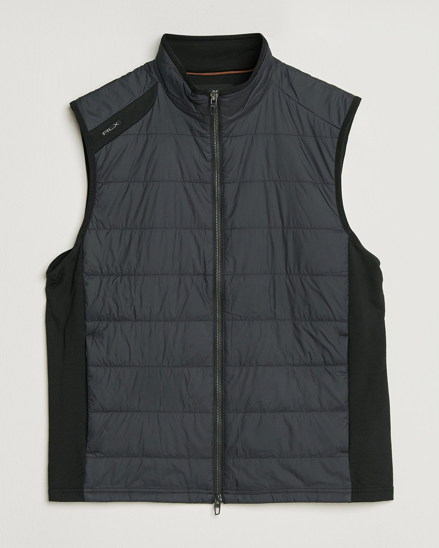 Herr | Västar | RLX Ralph Lauren | Performance Wool Vest Polo Black
