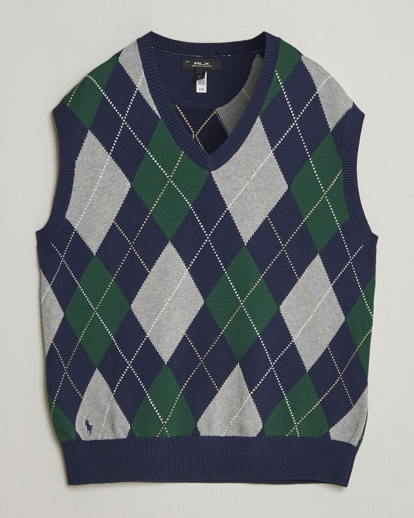 Herr | Västar | RLX Ralph Lauren | Cotton Coolmax Vest Argyle Multi