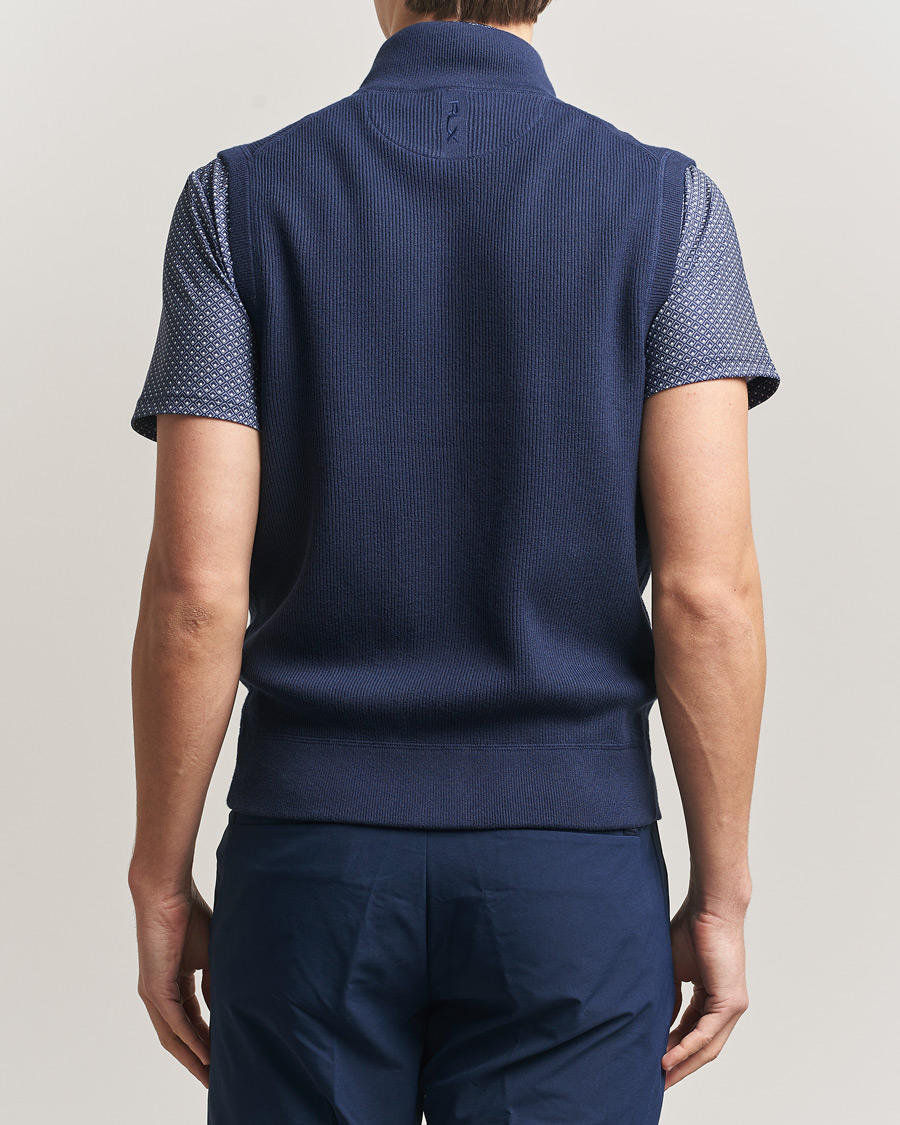 Herr | Tröjor | RLX Ralph Lauren | Cotton Coolmax Mockneck Vest Refined Navy
