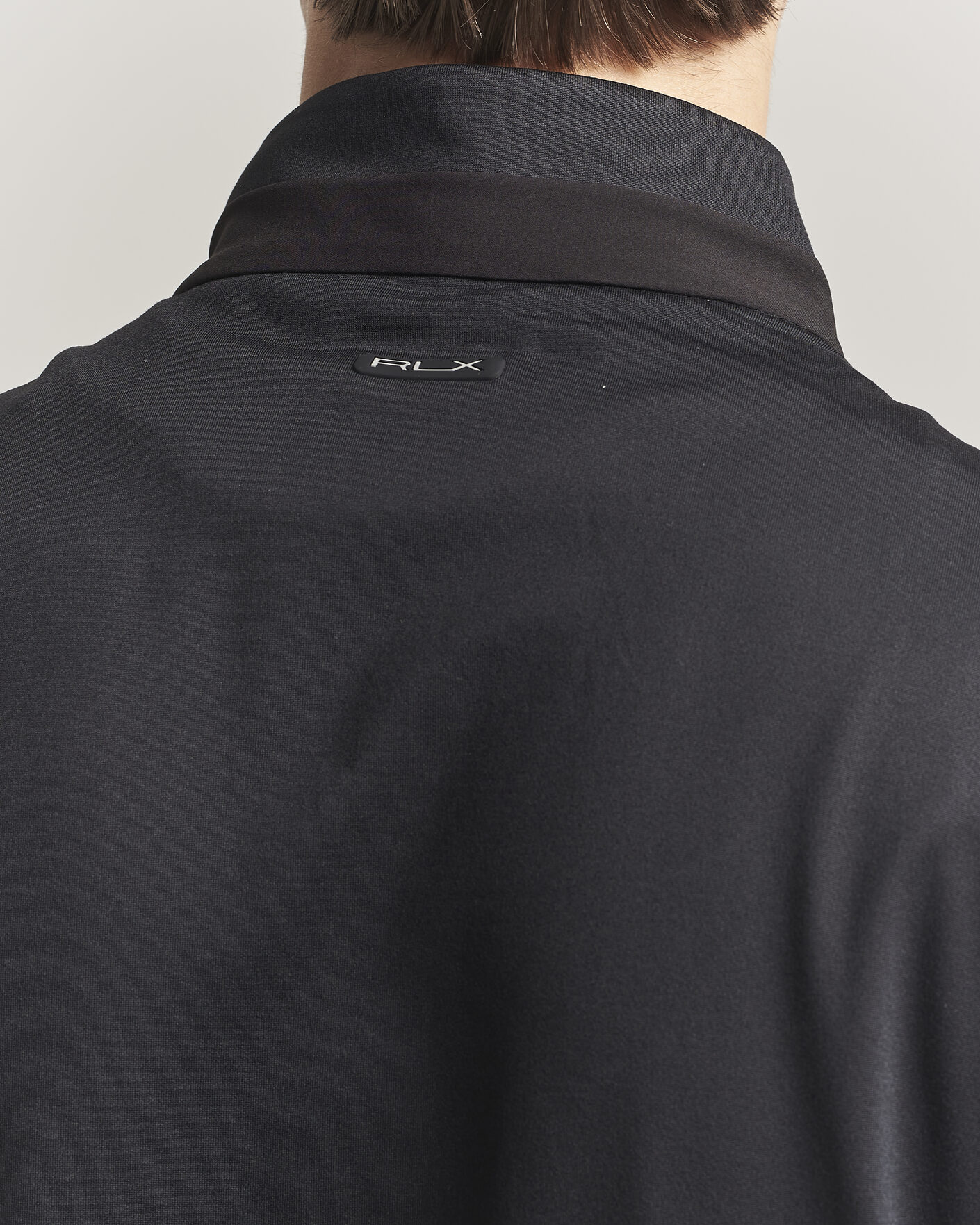 Herr | Västar | RLX Ralph Lauren | Half-Zip Luxury Jersey Vest Polo Black