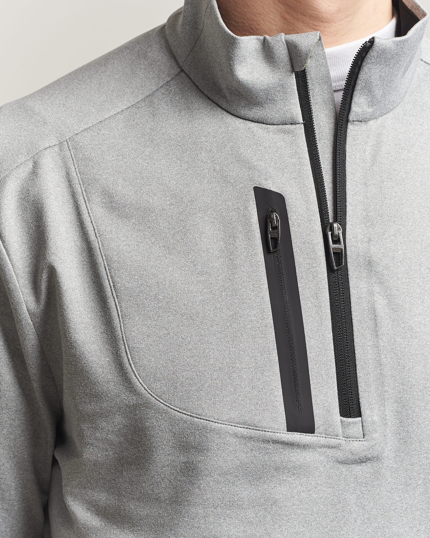 Herr | Golfkläder | RLX Ralph Lauren | Luxury Jersey Half Zip Andover Heather