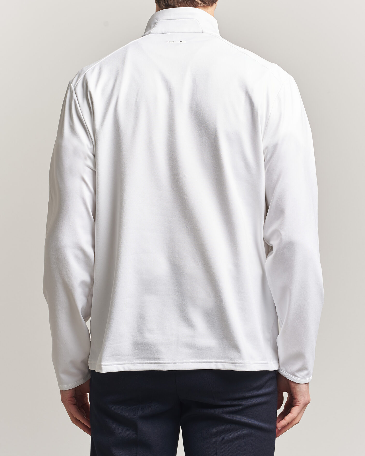 Herr | Golfkläder | RLX Ralph Lauren | Luxury Jersey Half Zip Ceramic White