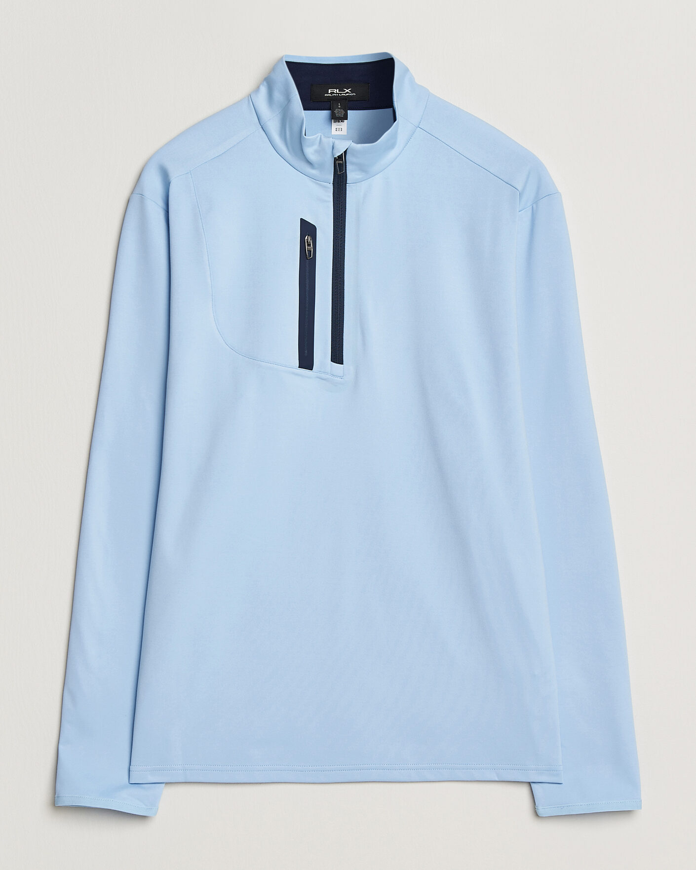 Herr | Golfkläder | RLX Ralph Lauren | Luxury Jersey Half Zip Office Blue