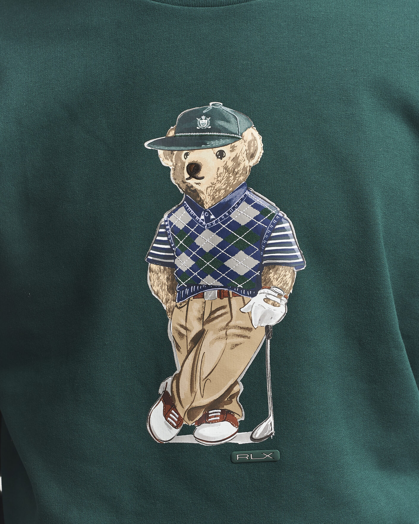 Herr | Tröjor | RLX Ralph Lauren | Loopback Terry Bear Sweatshirt Moss Agate