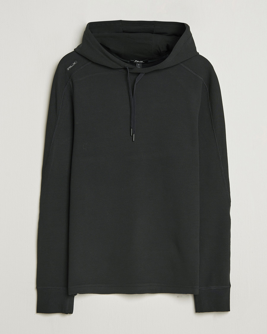 Herr | Tröjor | RLX Ralph Lauren | Tech Waffle Hoodie Polo Black