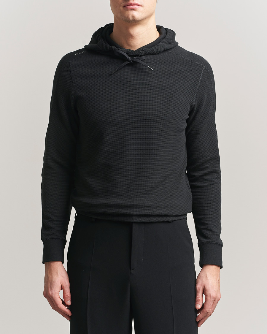 Herr | Tröjor | RLX Ralph Lauren | Tech Waffle Hoodie Polo Black
