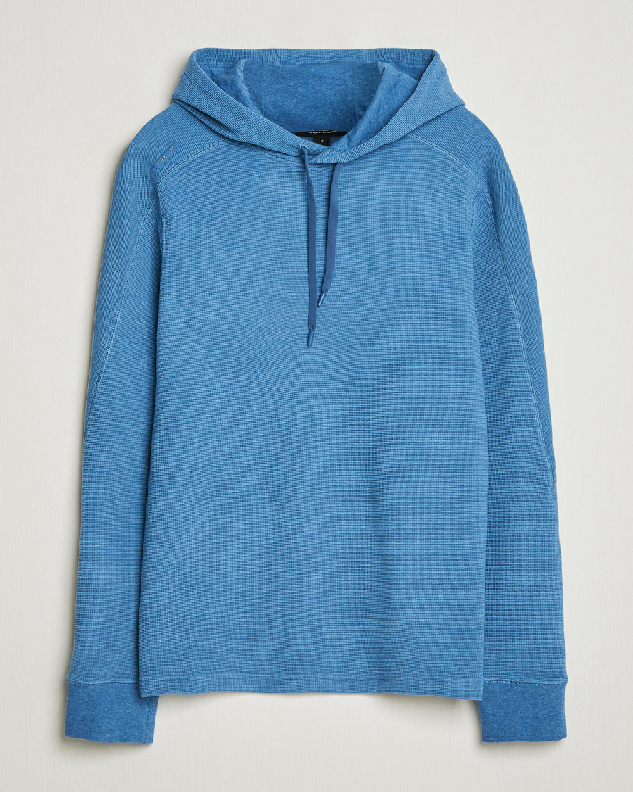 Herr | Tröjor | RLX Ralph Lauren | Tech Waffle Hoodie Fog Blue Heather