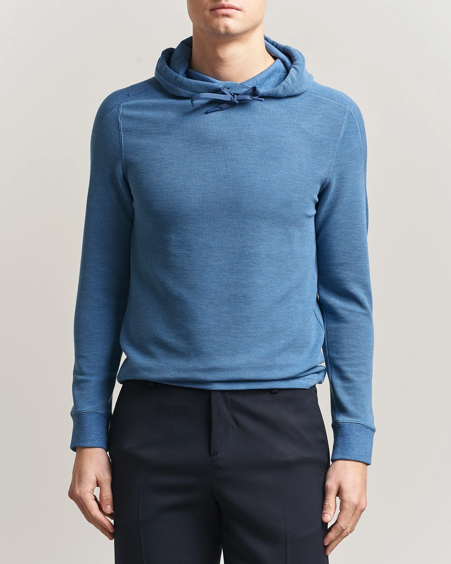 Herr | Tröjor | RLX Ralph Lauren | Tech Waffle Hoodie Fog Blue Heather
