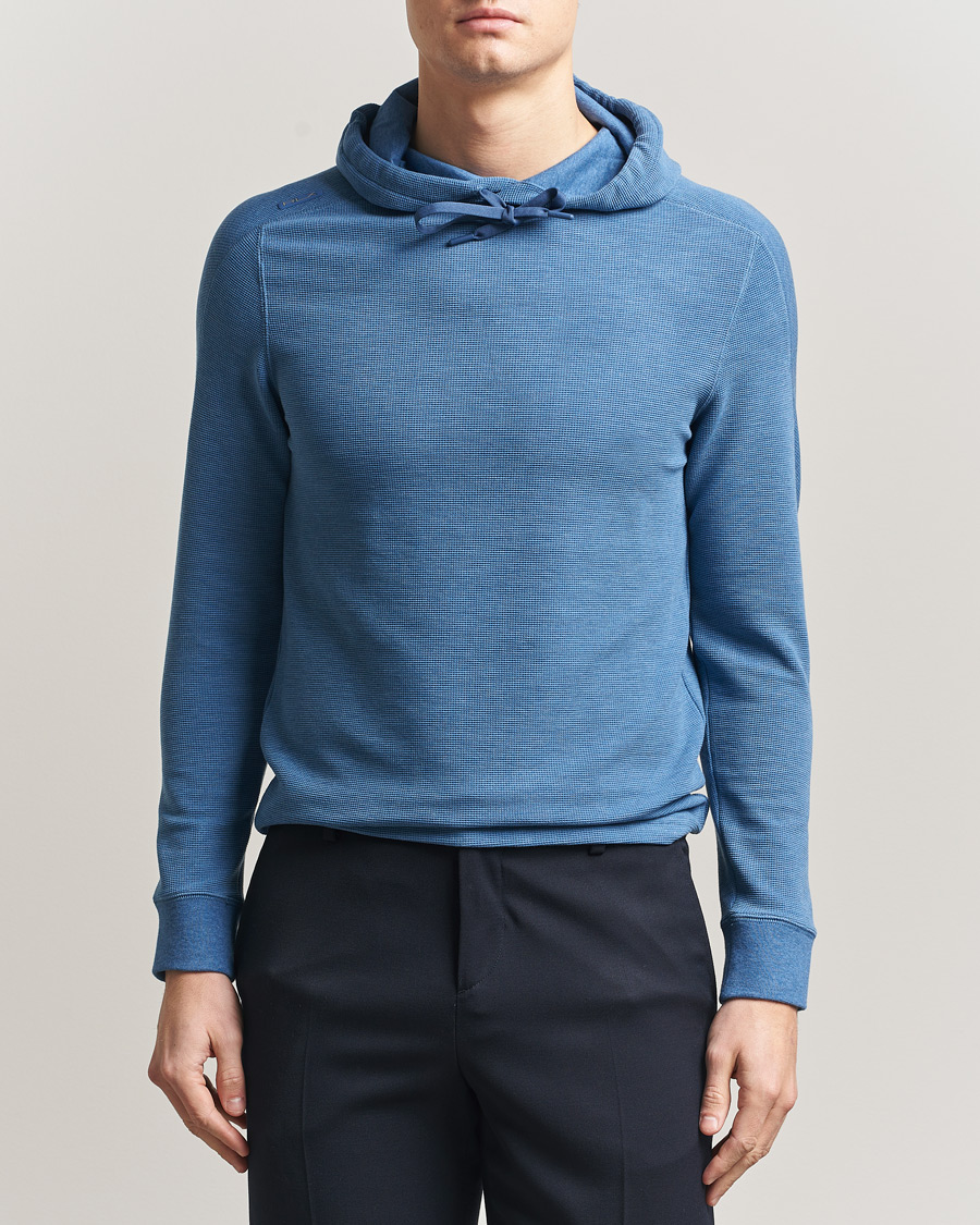 Herr | Tröjor | RLX Ralph Lauren | Tech Waffle Hoodie Fog Blue Heather