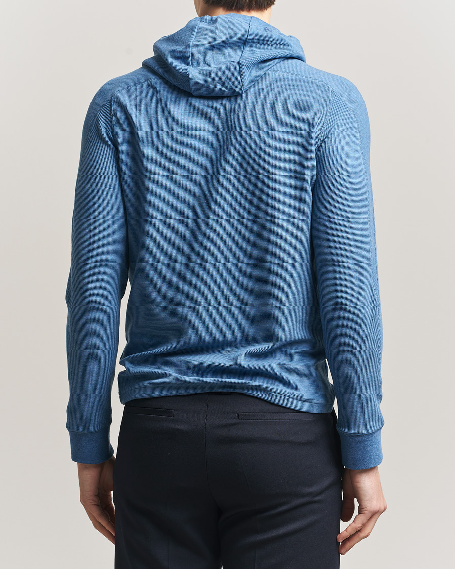 Herr | Tröjor | RLX Ralph Lauren | Tech Waffle Hoodie Fog Blue Heather