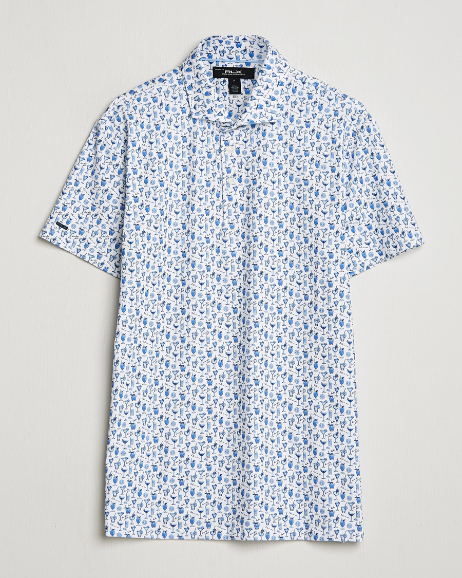Herr | Pikéer | RLX Ralph Lauren | Airflow Polo Printed Ceramic White Chin