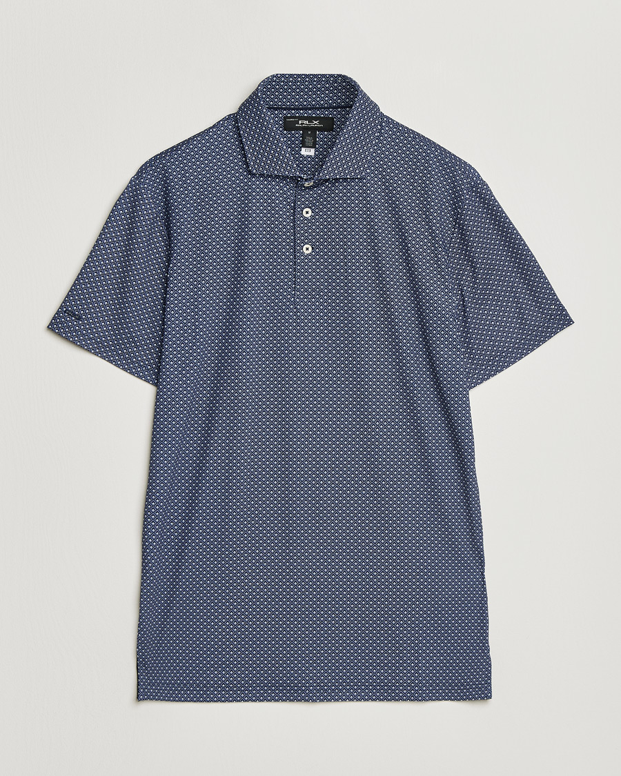 Herr | Pikéer | RLX Ralph Lauren | Airflow Polo Printed Navy Magnolia Diamond