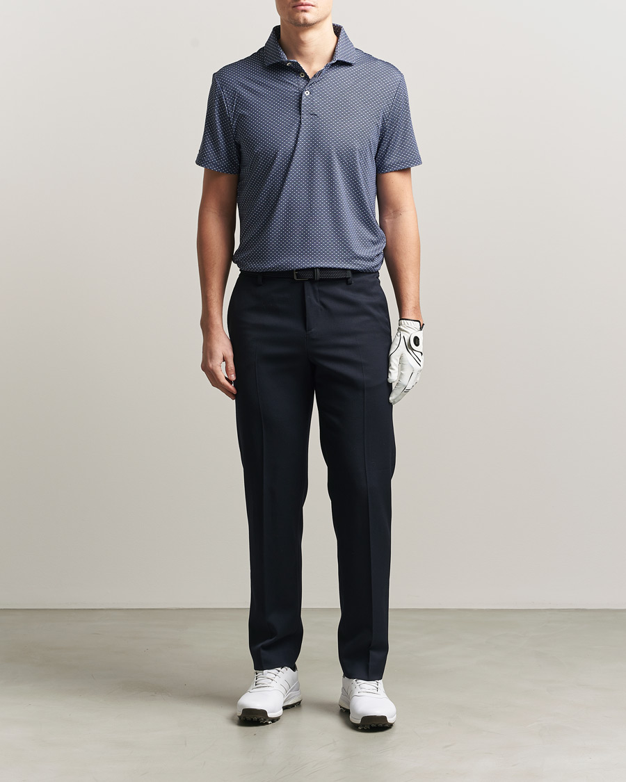 Herr | Pikéer | RLX Ralph Lauren | Airflow Polo Printed Navy Magnolia Diamond