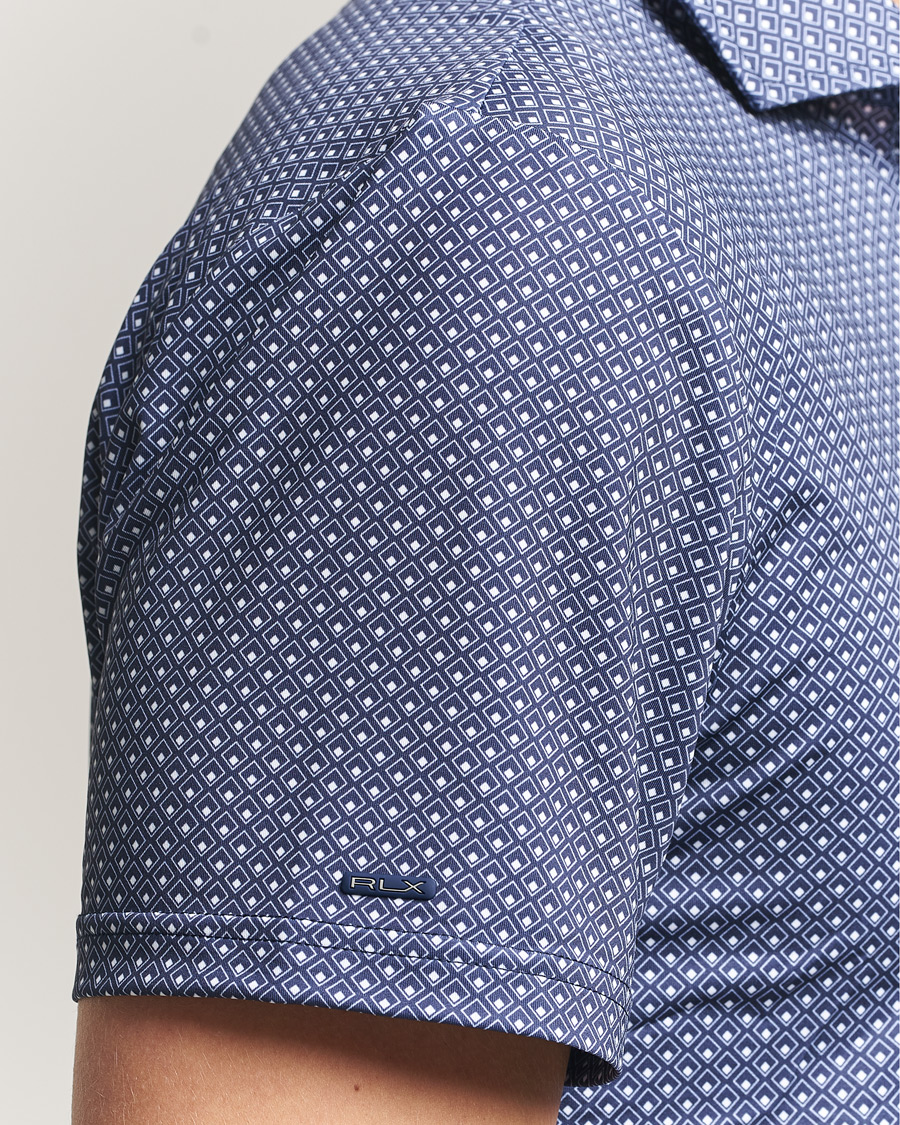 Herr | Pikéer | RLX Ralph Lauren | Airflow Polo Printed Navy Magnolia Diamond