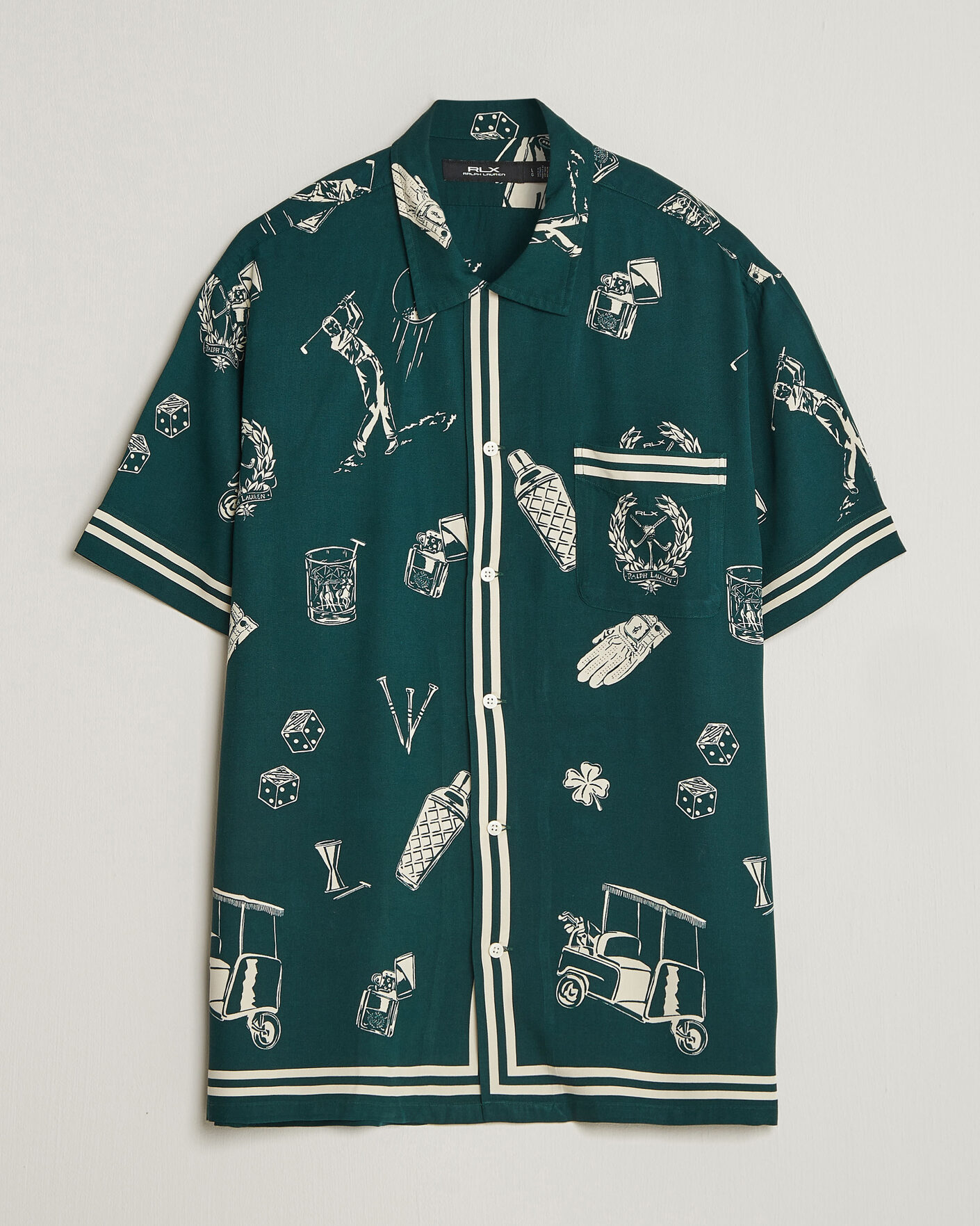 Herr | Skjortor | RLX Ralph Lauren | Short Sleeve Golf Shirt Par-Tee on the Greens