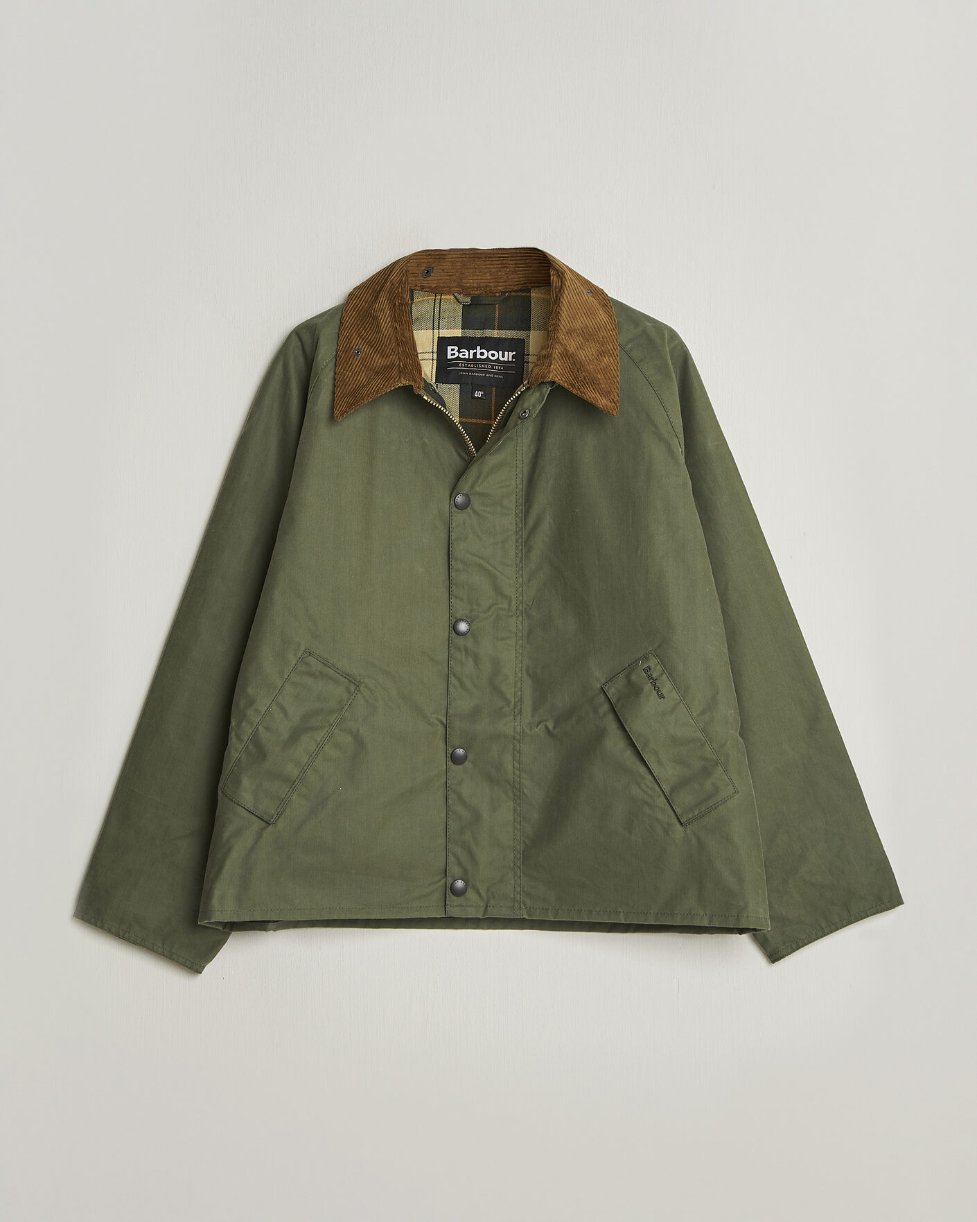 Herr | Jackor | Barbour Heritage | Oversize Transport Wax Jacket Light Moss