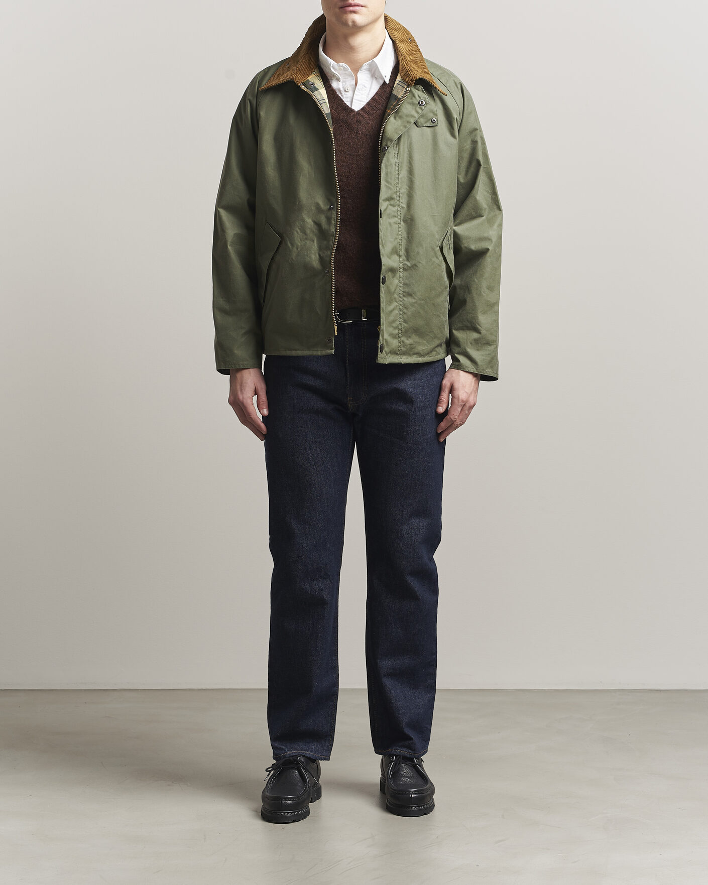Herr | Jackor | Barbour Heritage | Oversize Transport Wax Jacket Light Moss
