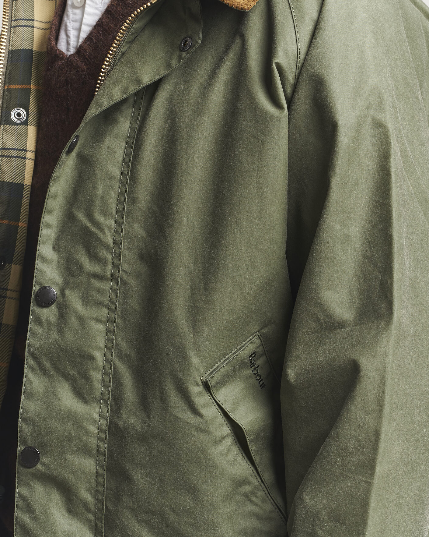 Herr | Jackor | Barbour Heritage | Oversize Transport Wax Jacket Light Moss
