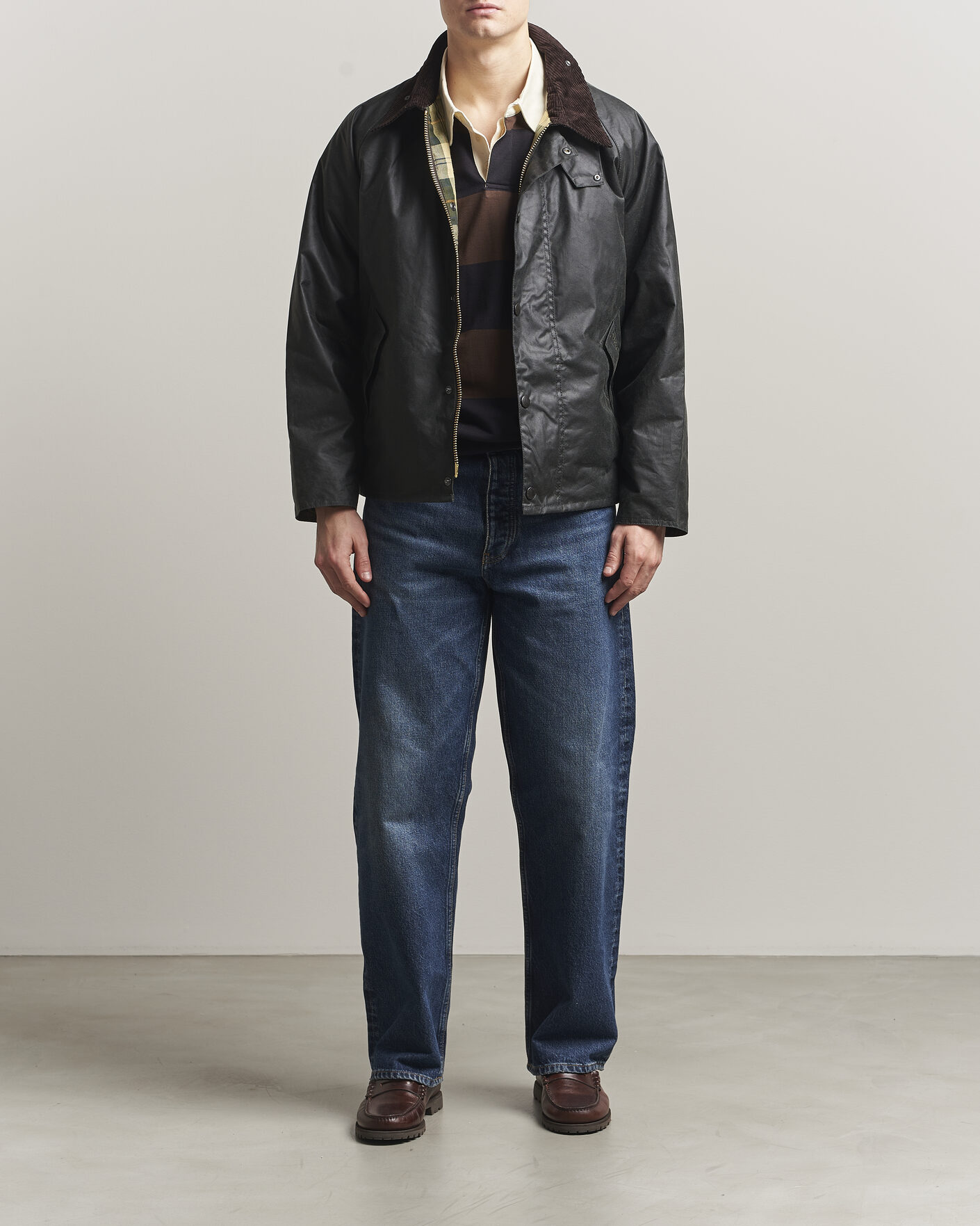 Herr | Jackor | Barbour Heritage | Oversize Transport Wax Jacket Sage