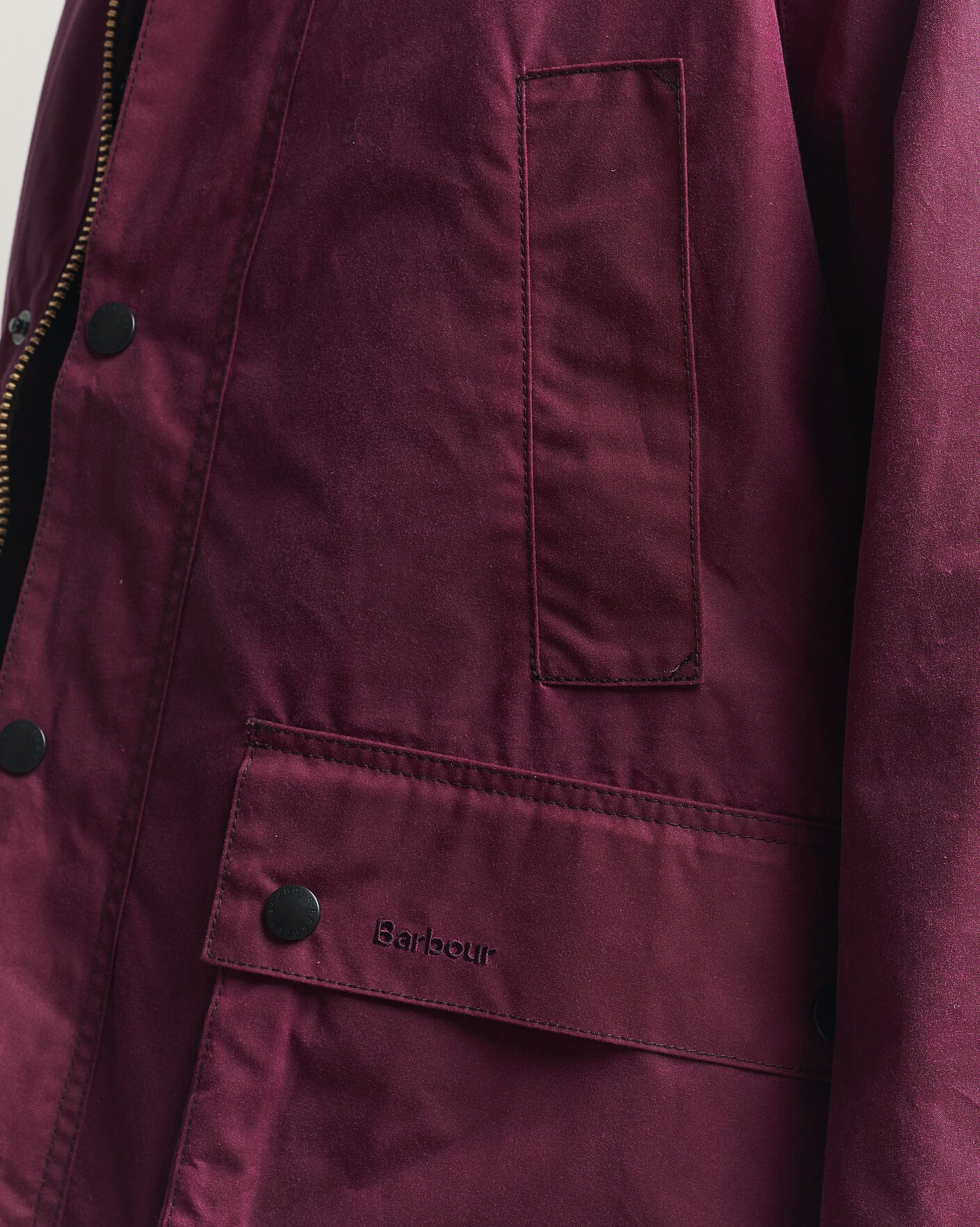 Herr | Jackor | Barbour Heritage | Oversize Bedale Wax Jacket Wine