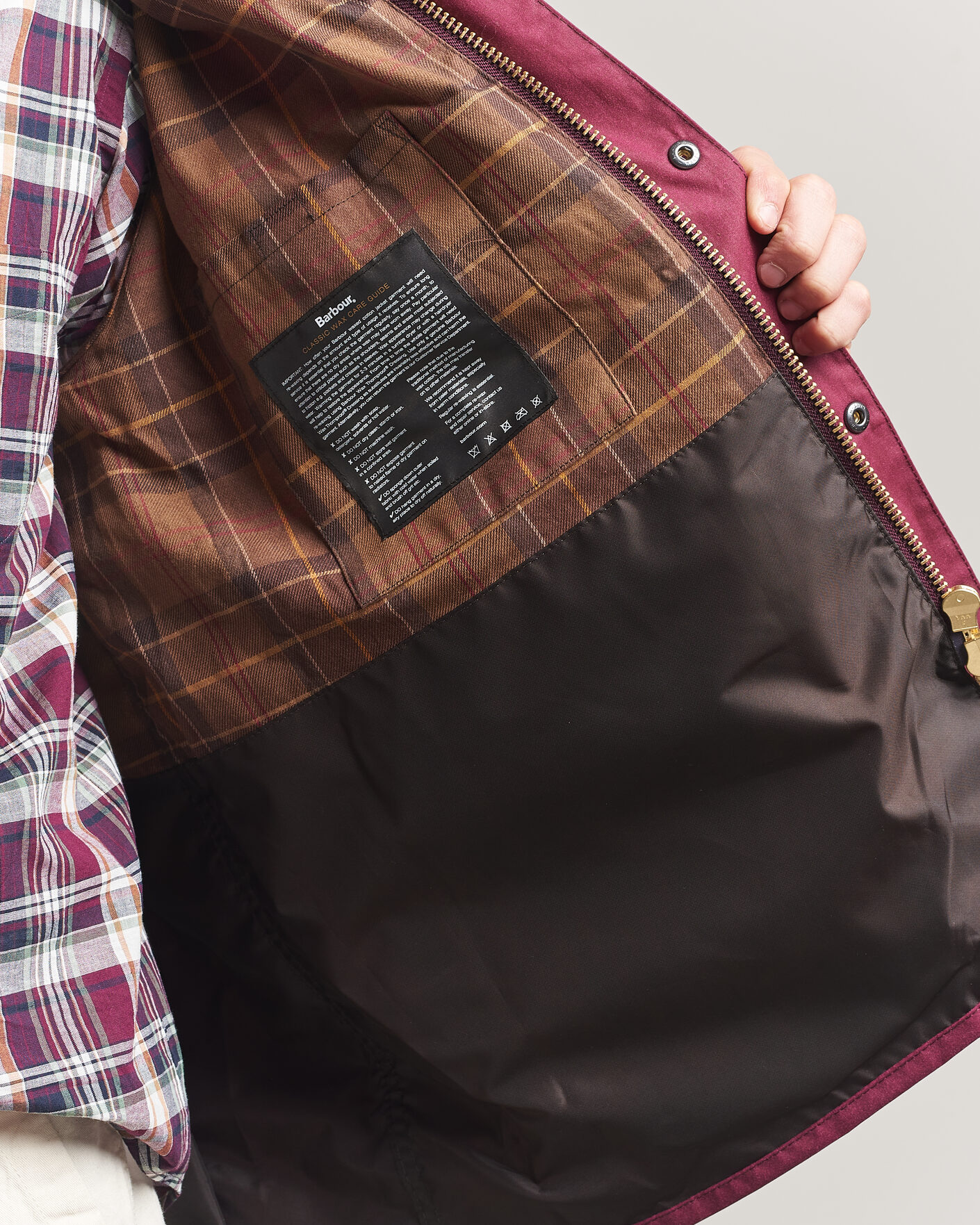 Herr | Jackor | Barbour Heritage | Oversize Bedale Wax Jacket Wine