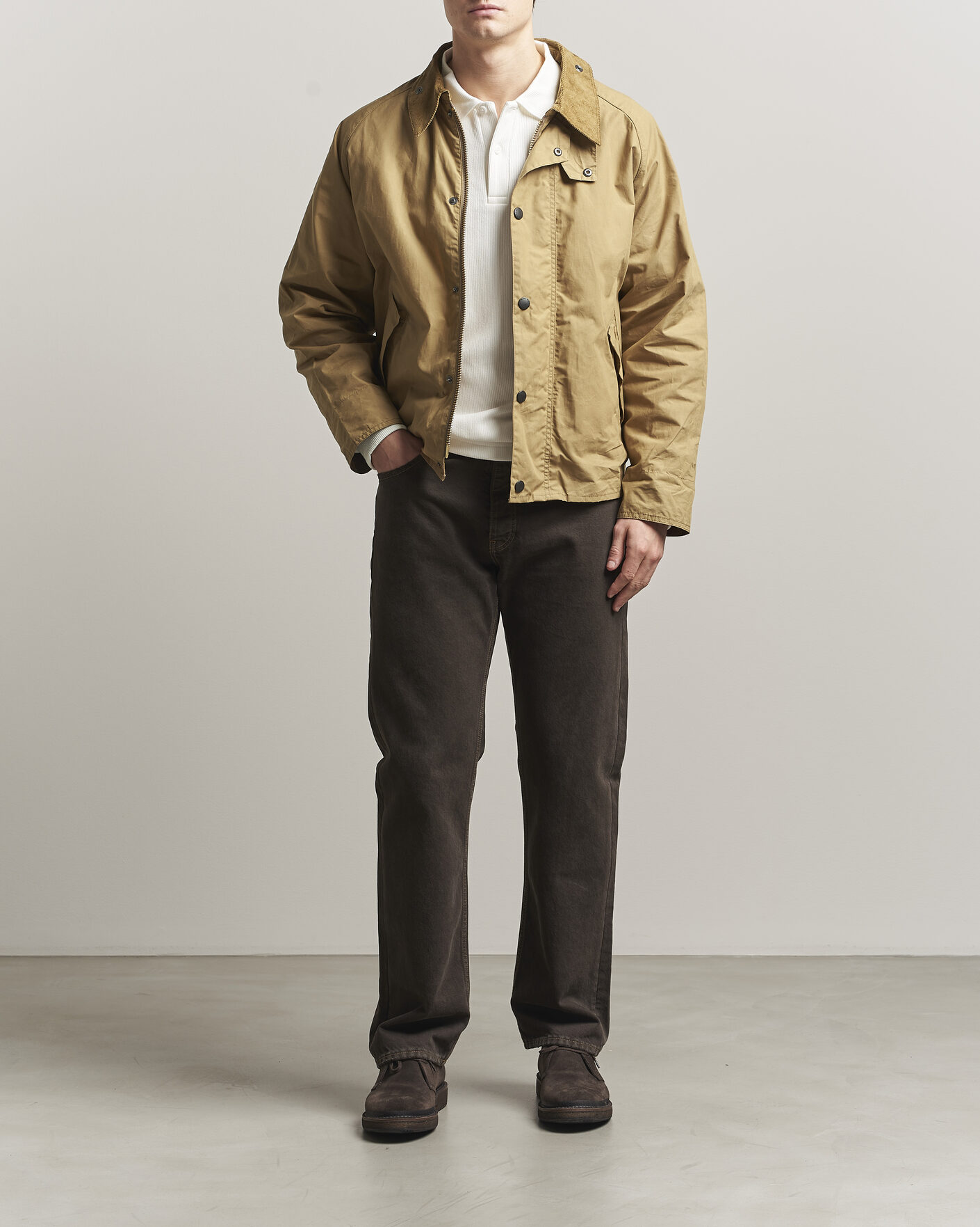 Herr | Jackor | Barbour Heritage | Oversize Transporter Casual Jacket Golden Khaki