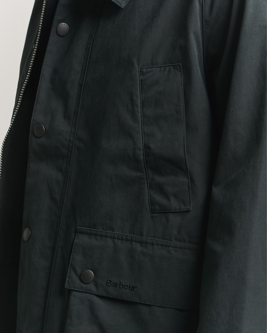 Herr | Jackor | Barbour Heritage | Oversized Peached Bedale Jacket Black
