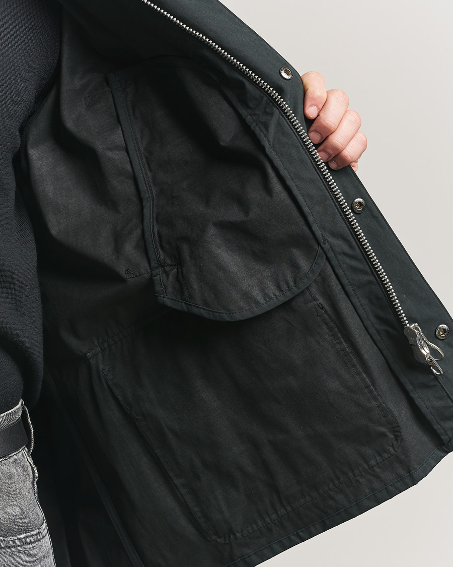 Herr | Jackor | Barbour Heritage | Oversized Peached Bedale Jacket Black