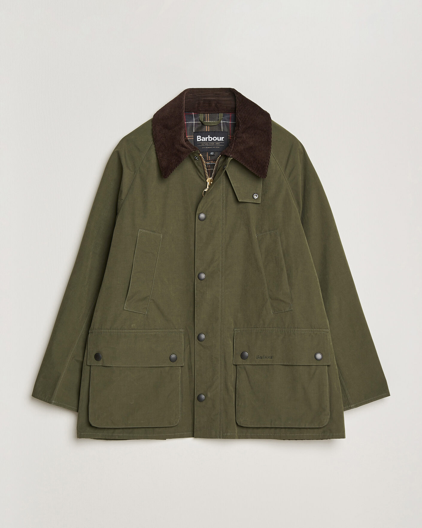 Herr | Jackor | Barbour Heritage | Oversized Peached Bedale Jacket Sage