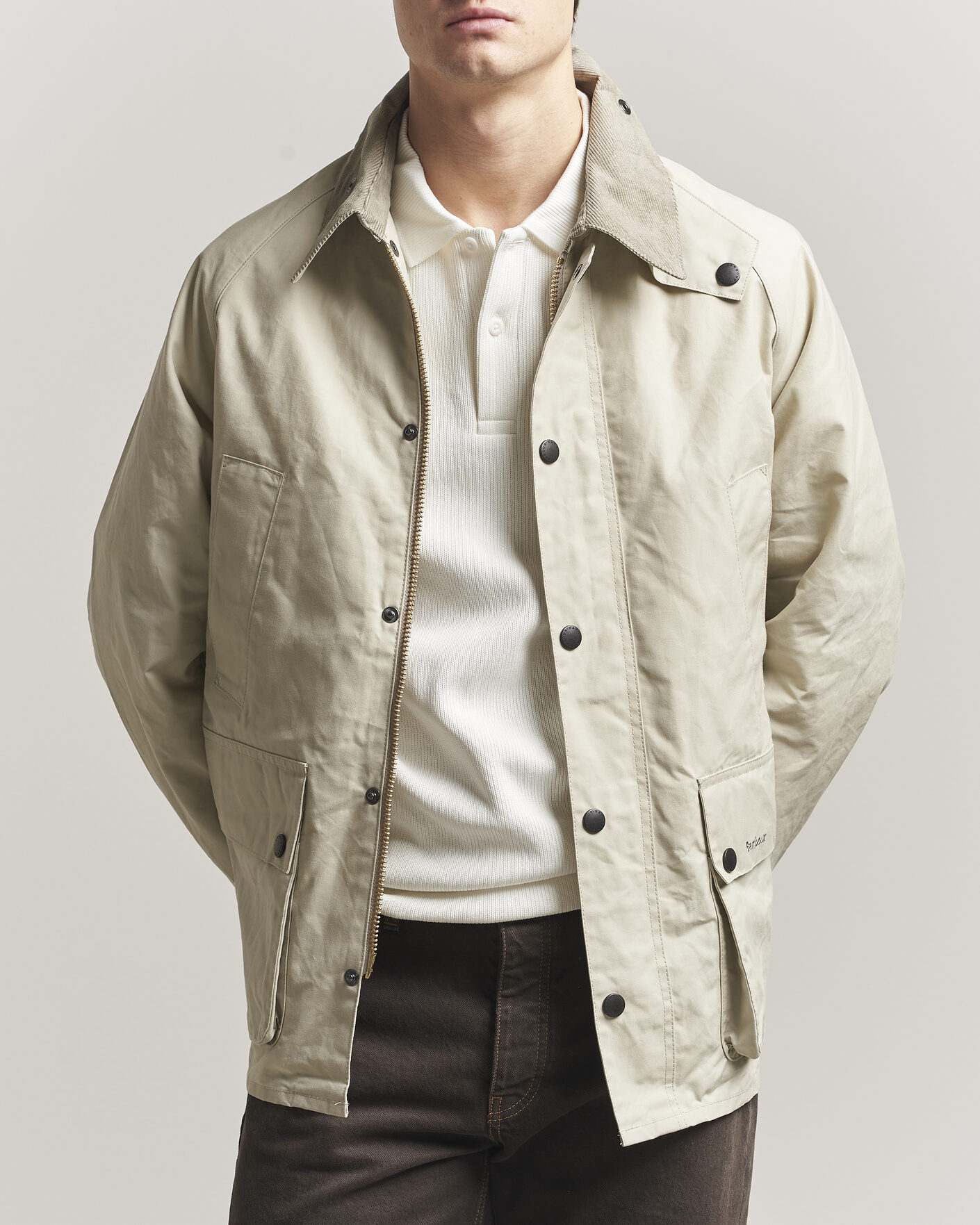 Herr | Jackor | Barbour Heritage | Oversized Bedale Cotton Jacket Clay