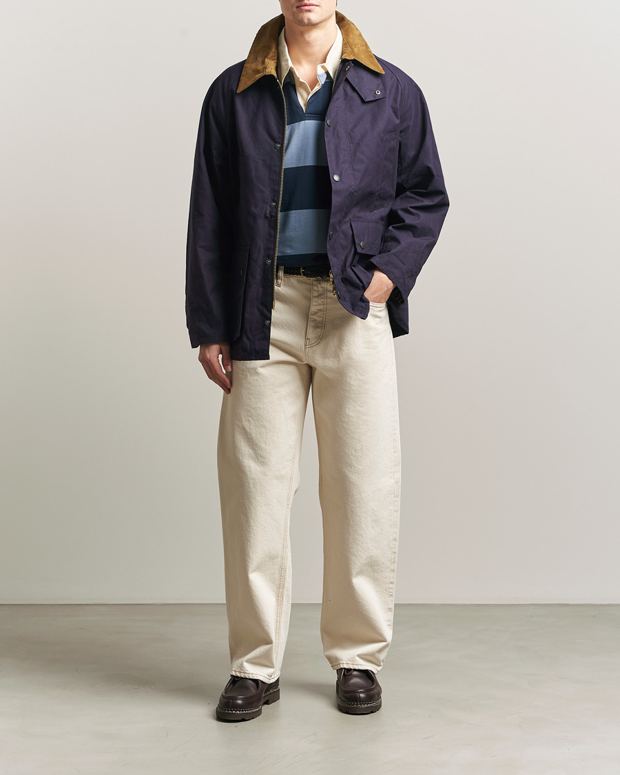Herr | Jackor | Barbour Heritage | Oversized Bedale Cotton Jacket Dark Indigo