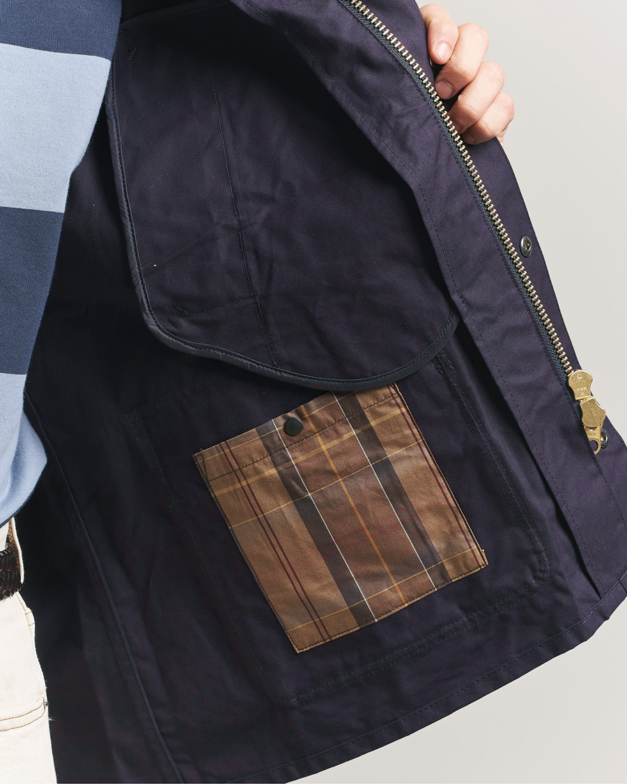 Herr | Jackor | Barbour Heritage | Oversized Bedale Cotton Jacket Dark Indigo