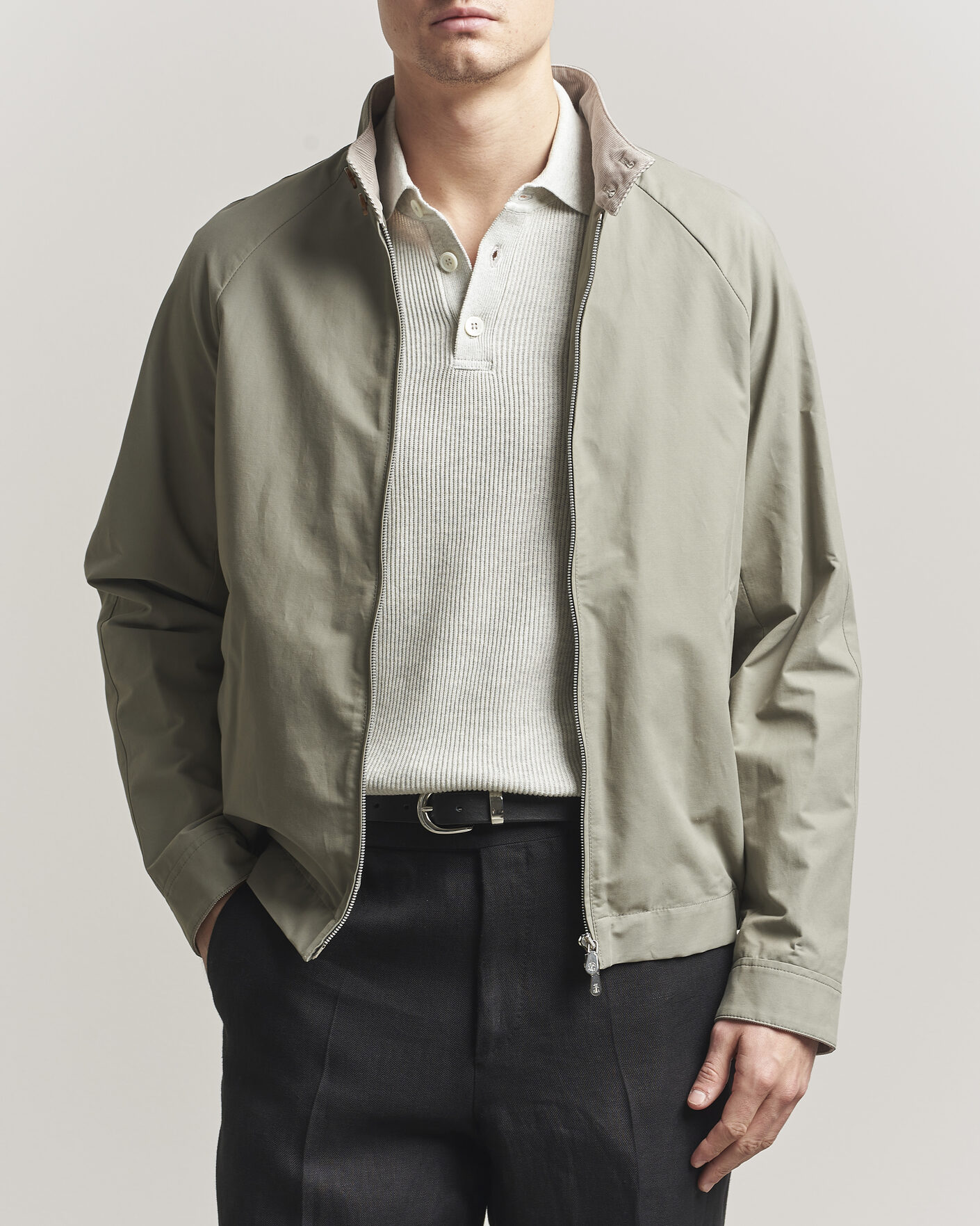 Herr | Jackor | Brunello Cucinelli | Raglan Harrington Jacket Olive
