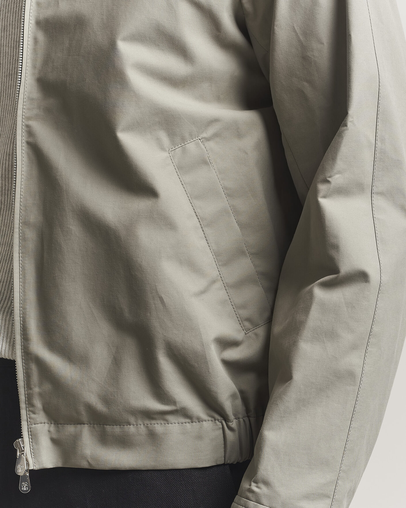 Herr | Jackor | Brunello Cucinelli | Raglan Harrington Jacket Olive