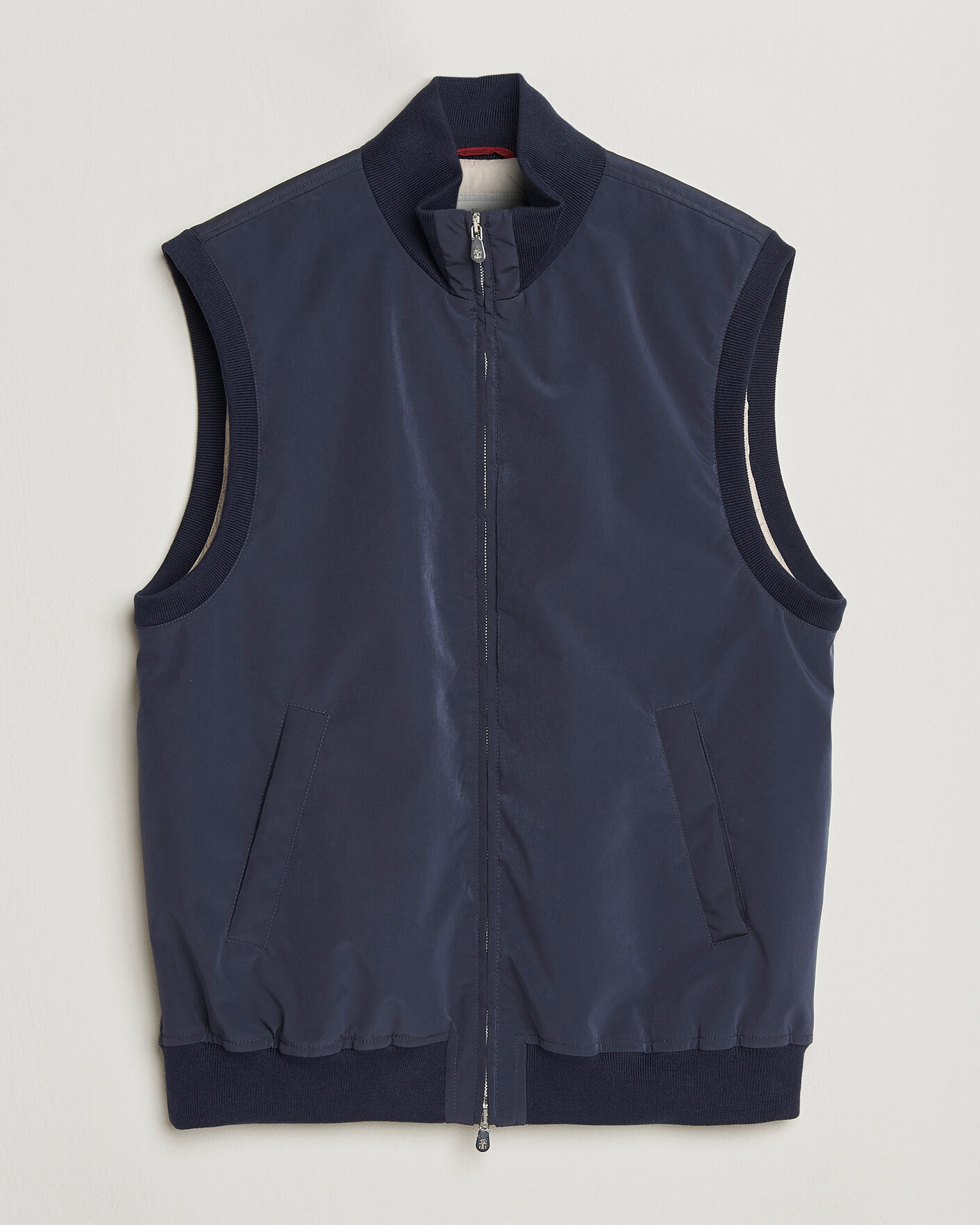 Herr | Västar | Brunello Cucinelli | Nylon Padded Gilet Navy