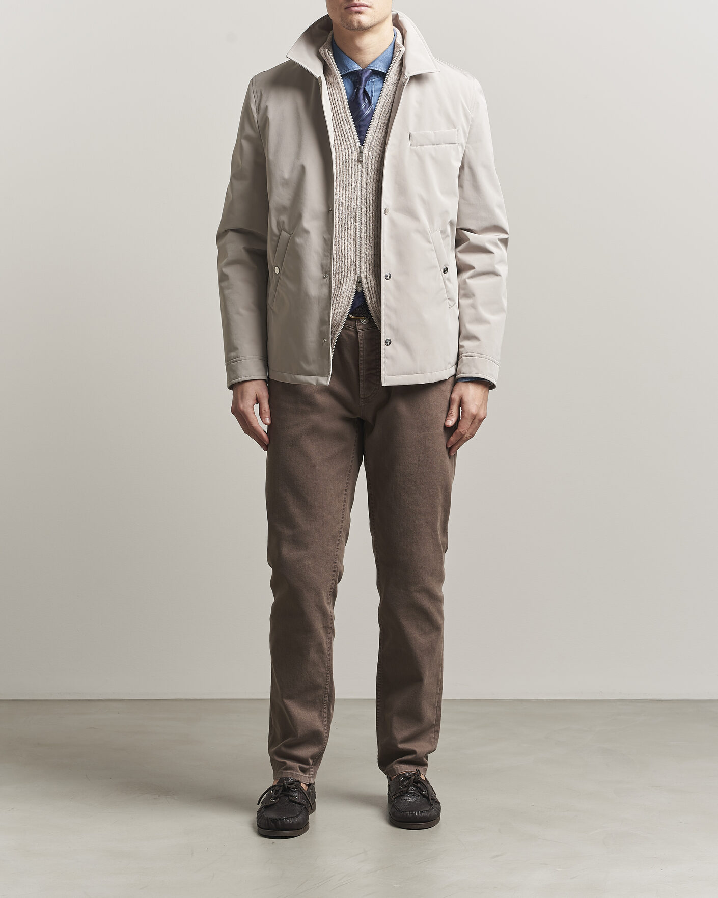 Herr | Jackor | Brunello Cucinelli | Nylon Padded Jacket Beige