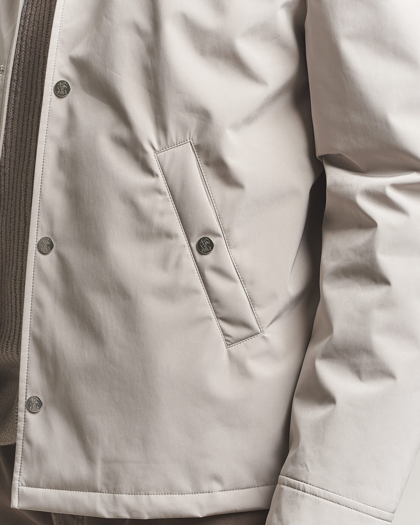 Herr | Jackor | Brunello Cucinelli | Nylon Padded Jacket Beige