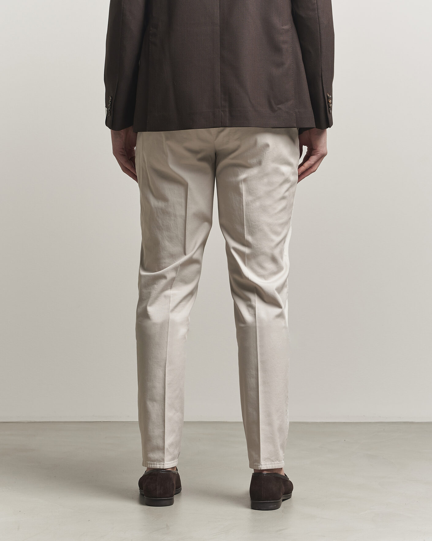 Herr | Byxor | Brunello Cucinelli | Slim Fit Chinos Light Beige